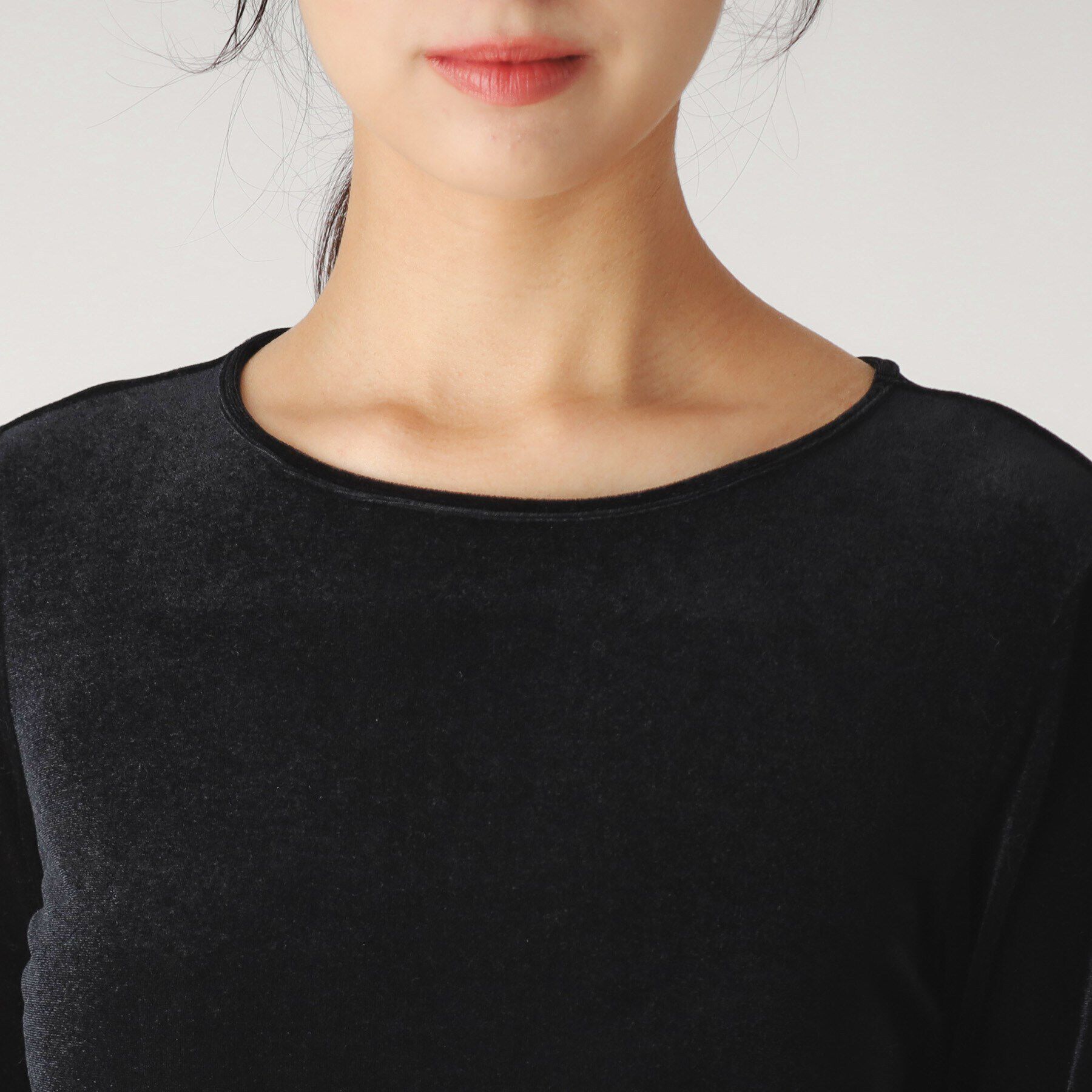 COUP DE CHANCE「【洗える／日本製】ベロア調プルオーバージャージ」|Tシャツ・カットソー|