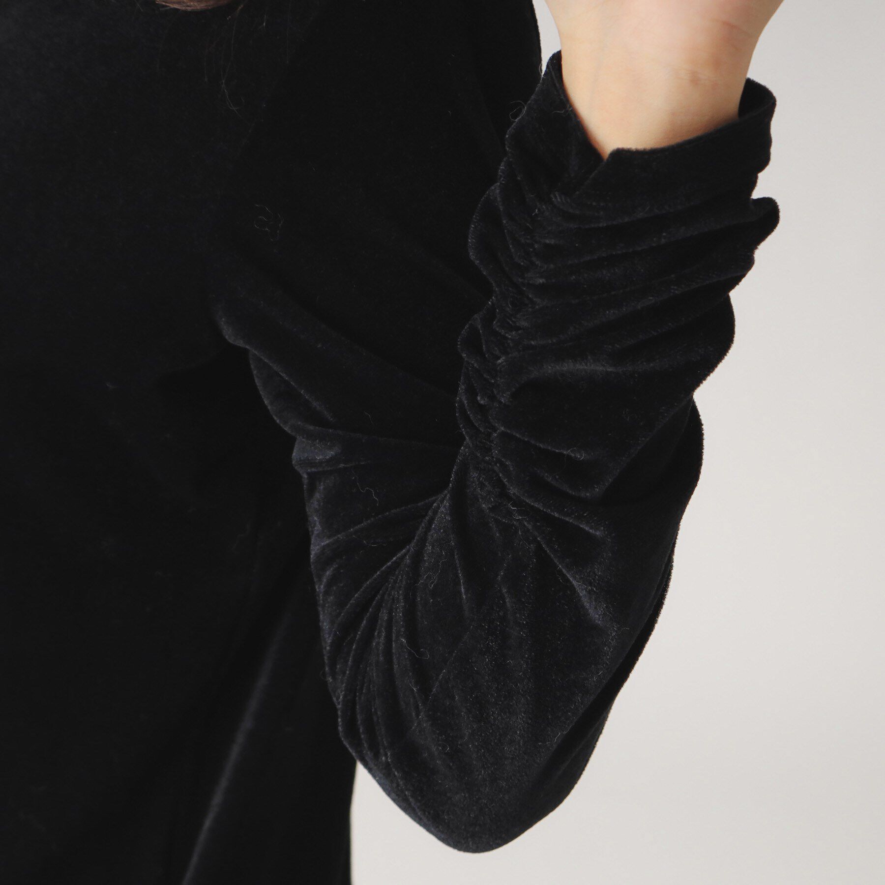 COUP DE CHANCE「【洗える／日本製】ベロア調プルオーバージャージ」|Tシャツ・カットソー|