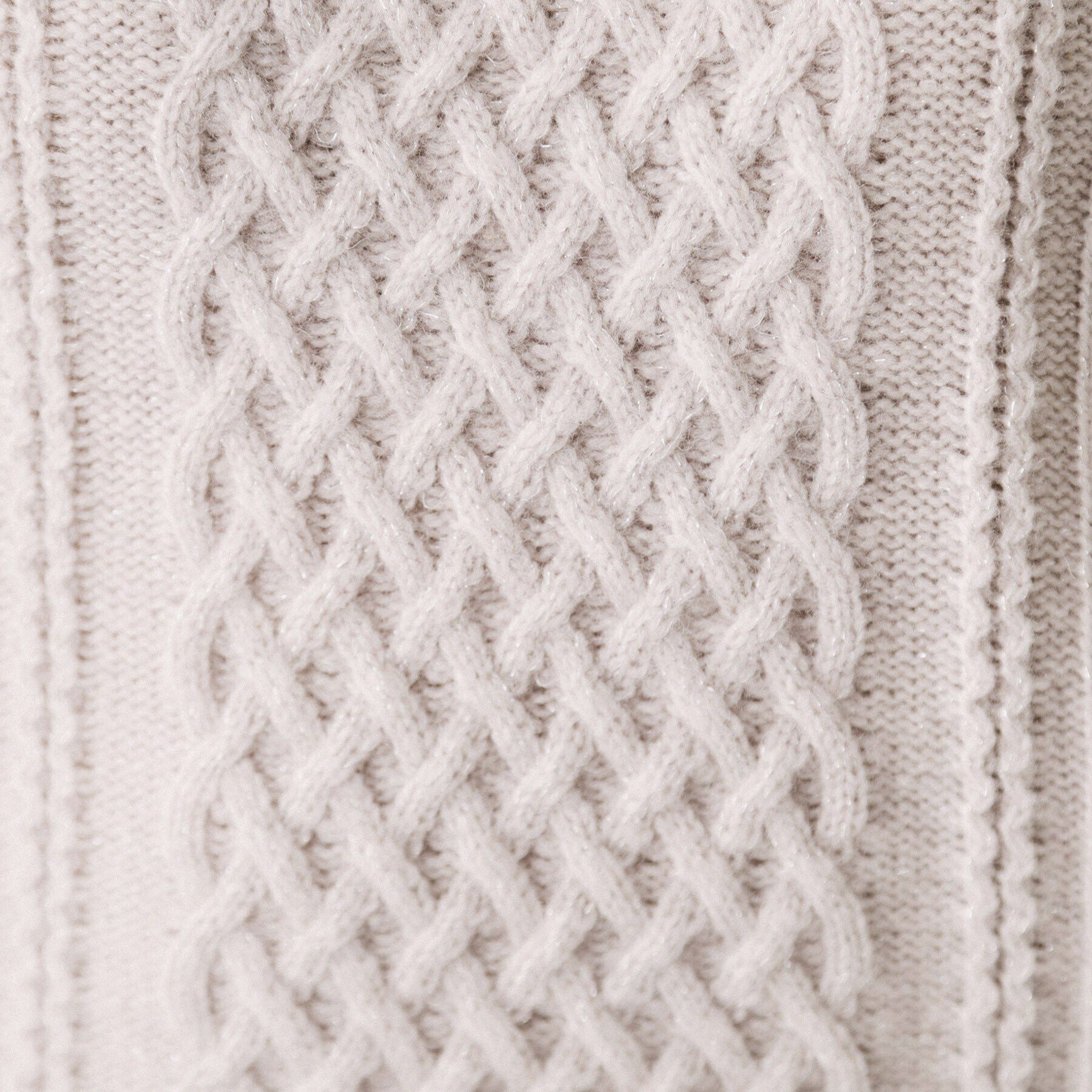 COUP DE CHANCE「【洗える／日本製】カジュアル過ぎない！大人のケーブルニットプルオーバー」|ニット・セーター|