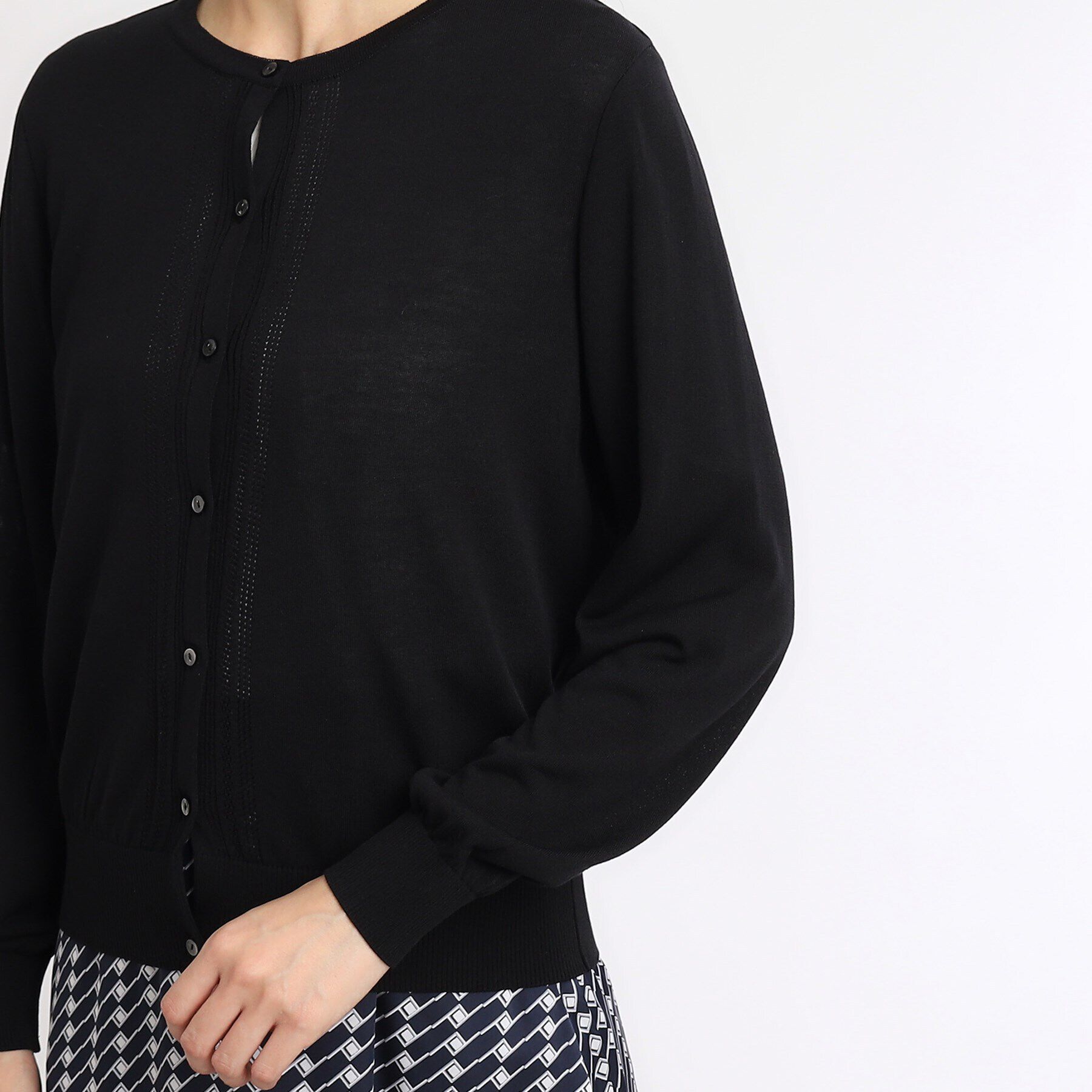 Reflect「【SALE／洗える／法事でも使える】涼しげカーディガン」|カーディガン|