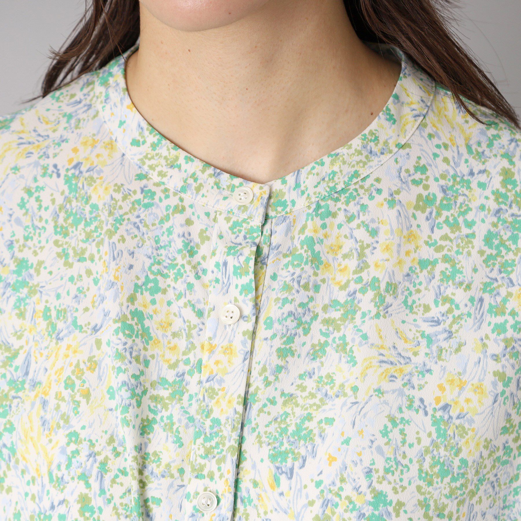 DRESSTERIOR「【ポケット付き/花柄】フラワープリントフレンチスリーブワンピ」|ワンピース|