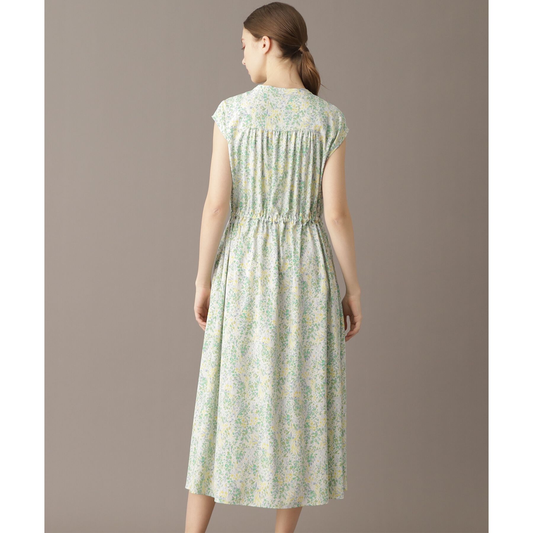 DRESSTERIOR「【ポケット付き/花柄】フラワープリントフレンチスリーブワンピ」|ワンピース|