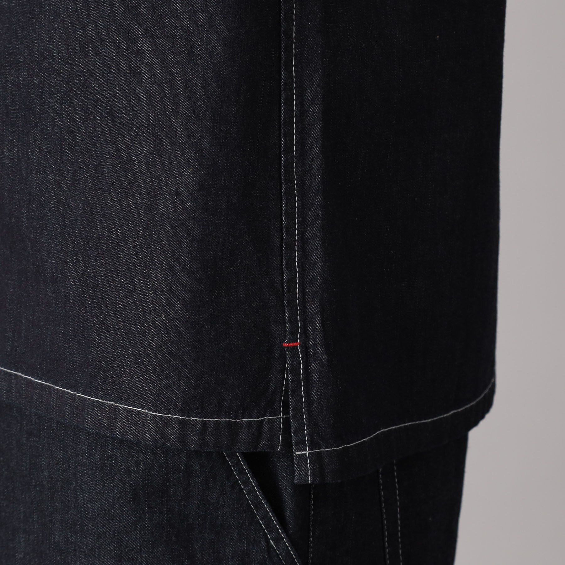 DRESSTERIOR「【セットアップ可】ライトデニム ハーフスリーブシャツ」|シャツ・ブラウス|