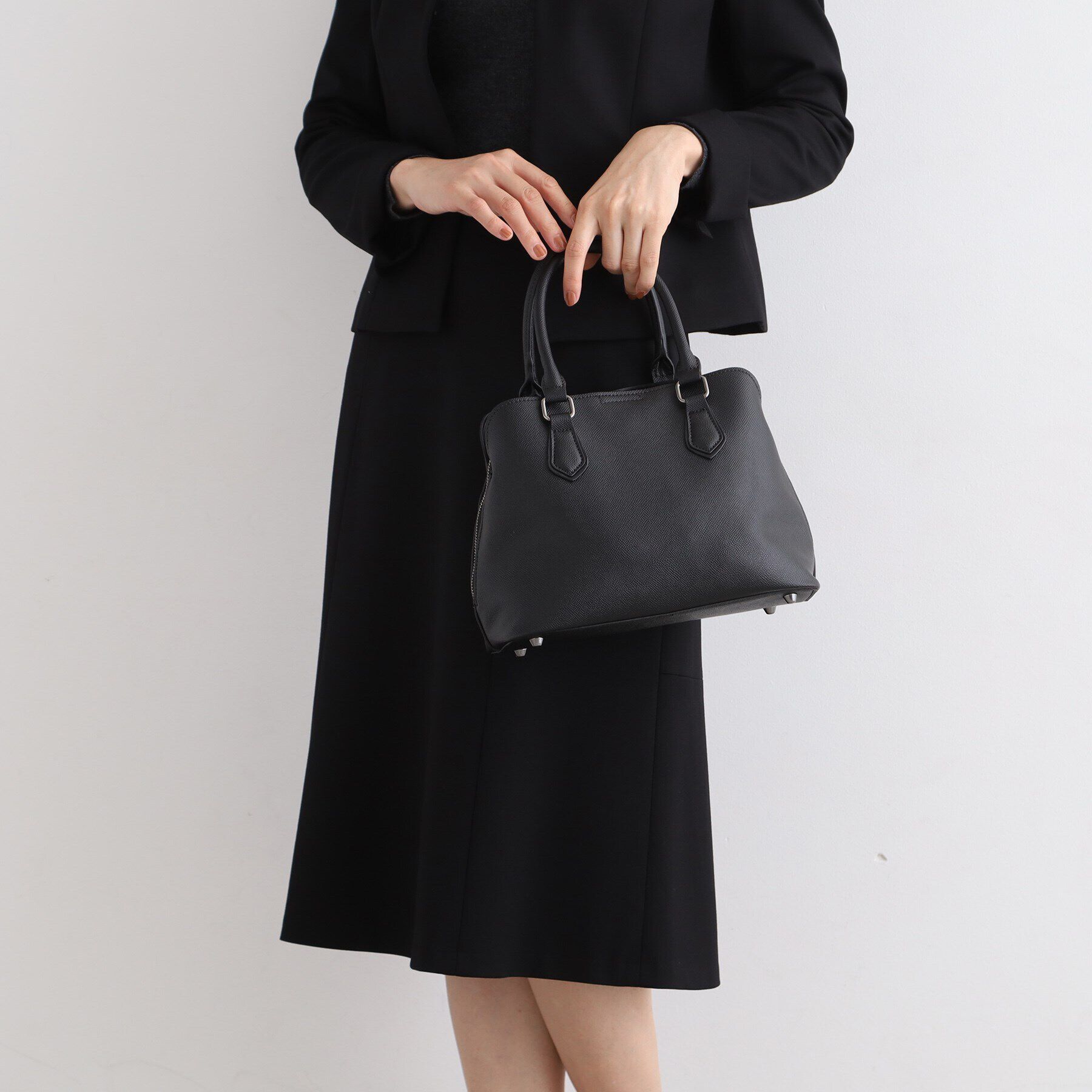 INDIVI「【合皮／2WAY】エンボスバッグ」|ショルダー・メッセンジャー|