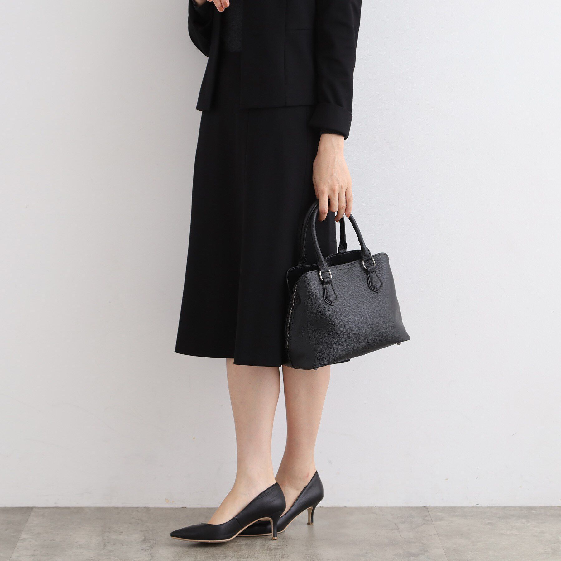 INDIVI「【合皮／2WAY】エンボスバッグ」|ショルダー・メッセンジャー|