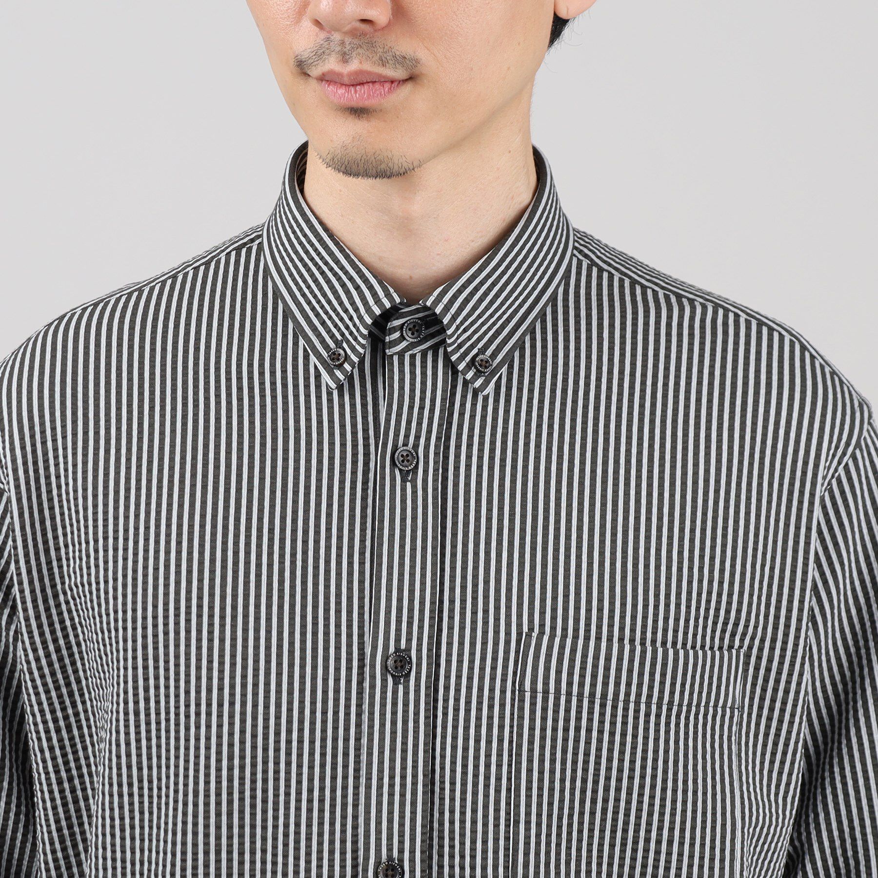 TAKEO KIKUCHI「【抗菌防臭/シーズンレス】シアサッカー ジャージシャツ」|シャツ・ブラウス|