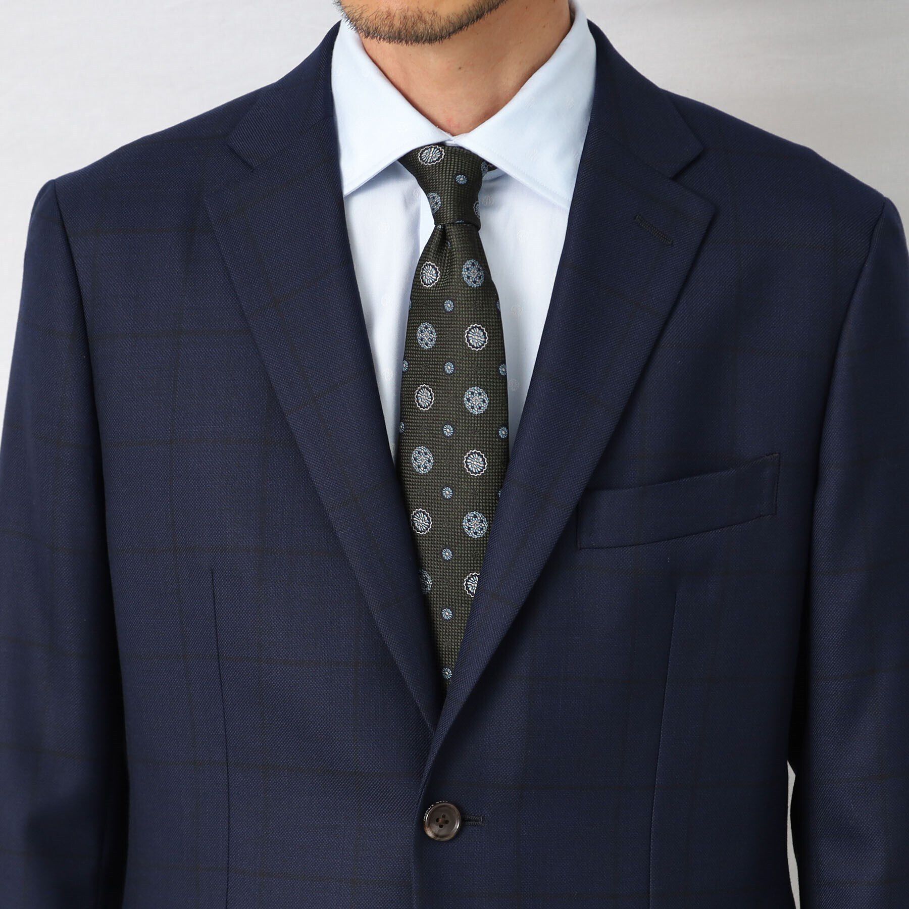 TAKEO KIKUCHI「シャイニー ウインドウペン ジャケット」|テーラードジャケット|