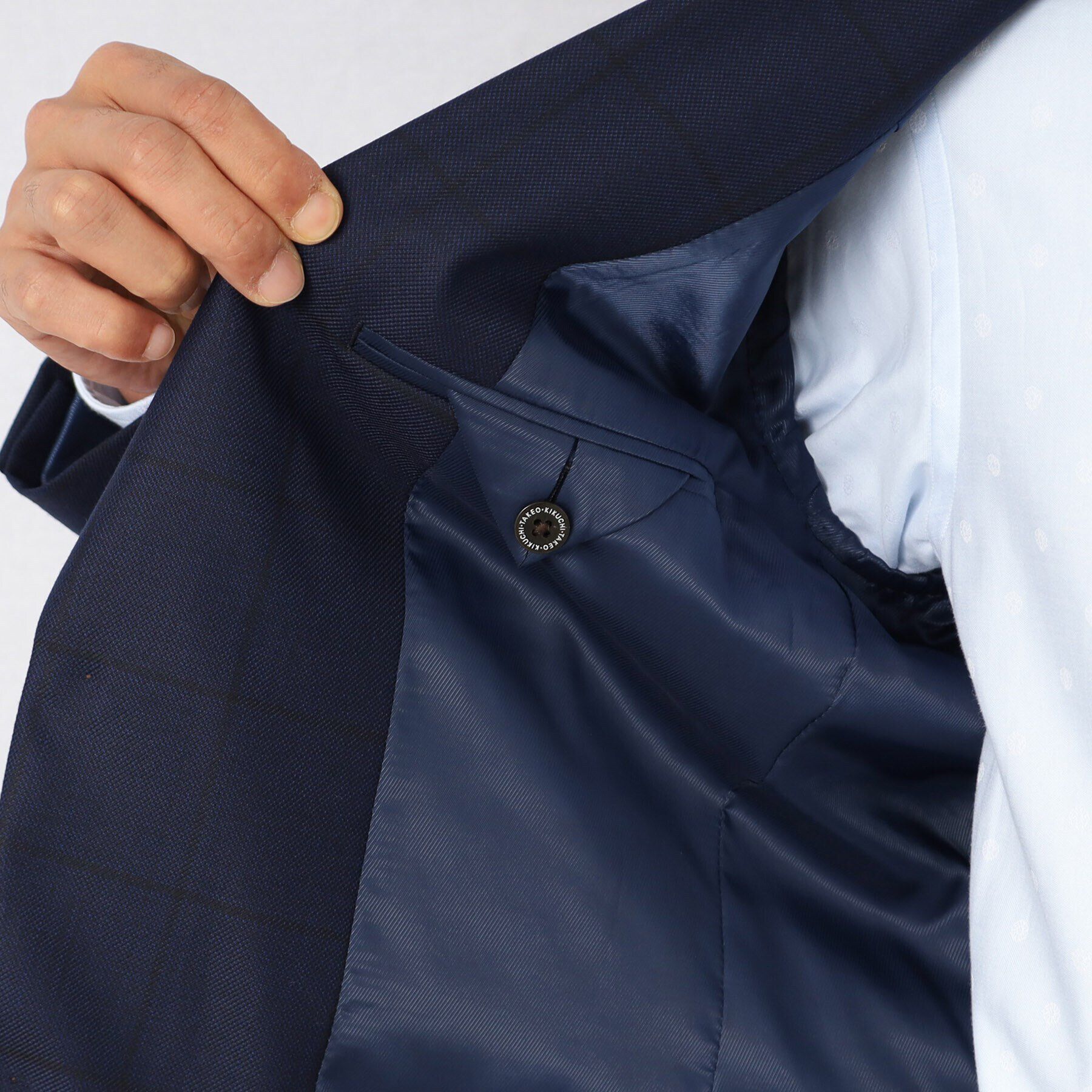 TAKEO KIKUCHI「シャイニー ウインドウペン ジャケット」|テーラードジャケット|