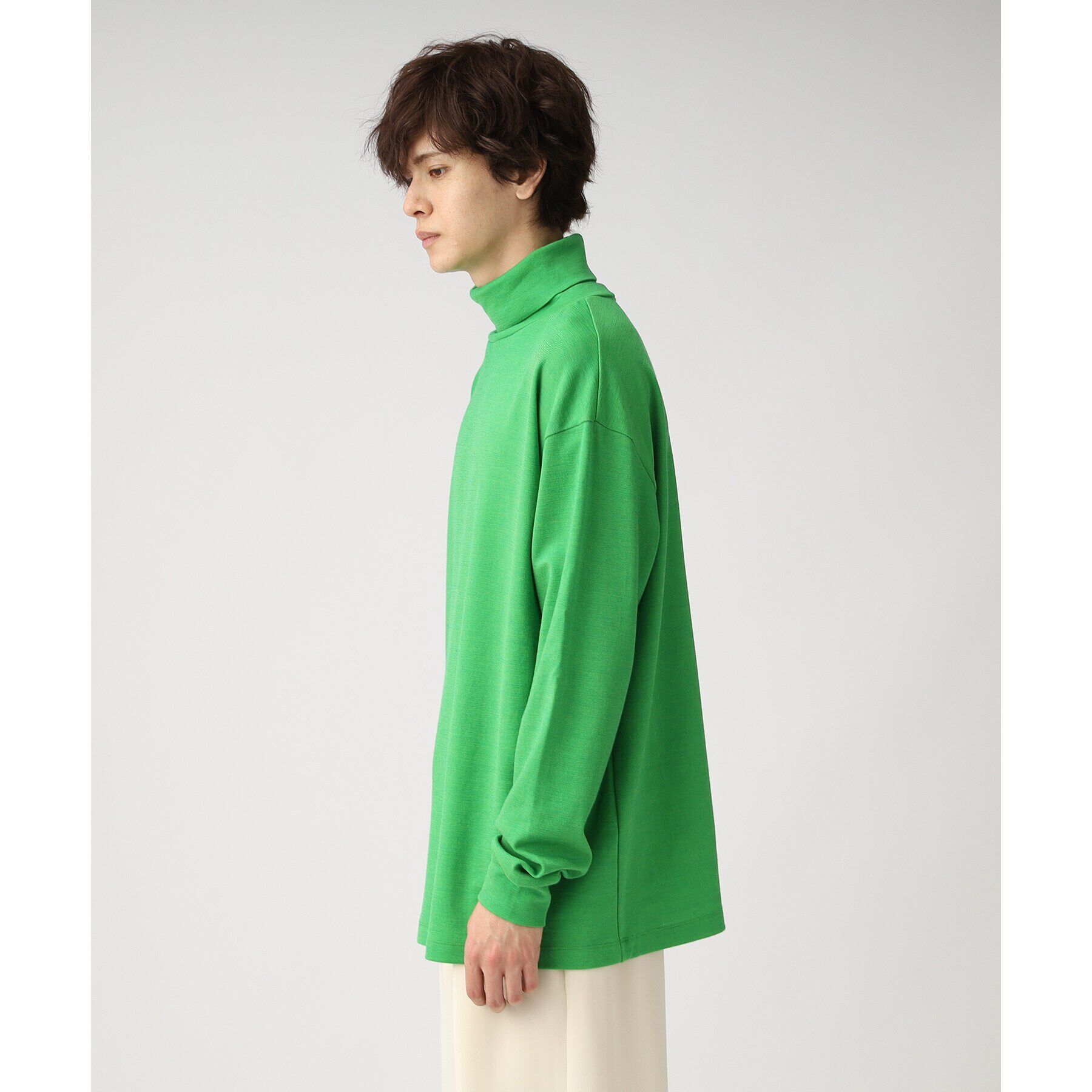 tk.TAKEO KIKUCHI「【S～3L】ミラノリブタートルネックニットソー（ユニセックスアイテム）」|Tシャツ・カットソー|