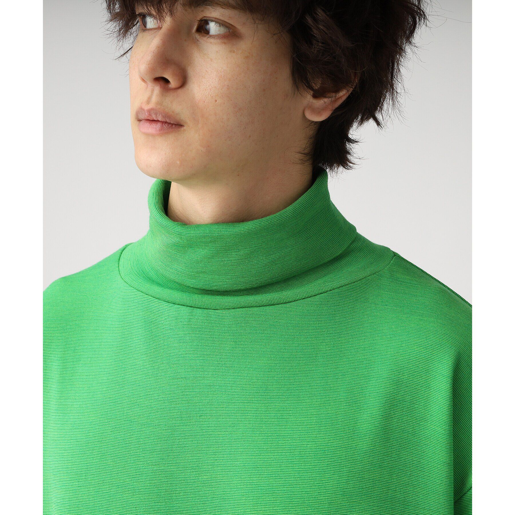 tk.TAKEO KIKUCHI「【S～3L】ミラノリブタートルネックニットソー（ユニセックスアイテム）」|Tシャツ・カットソー|