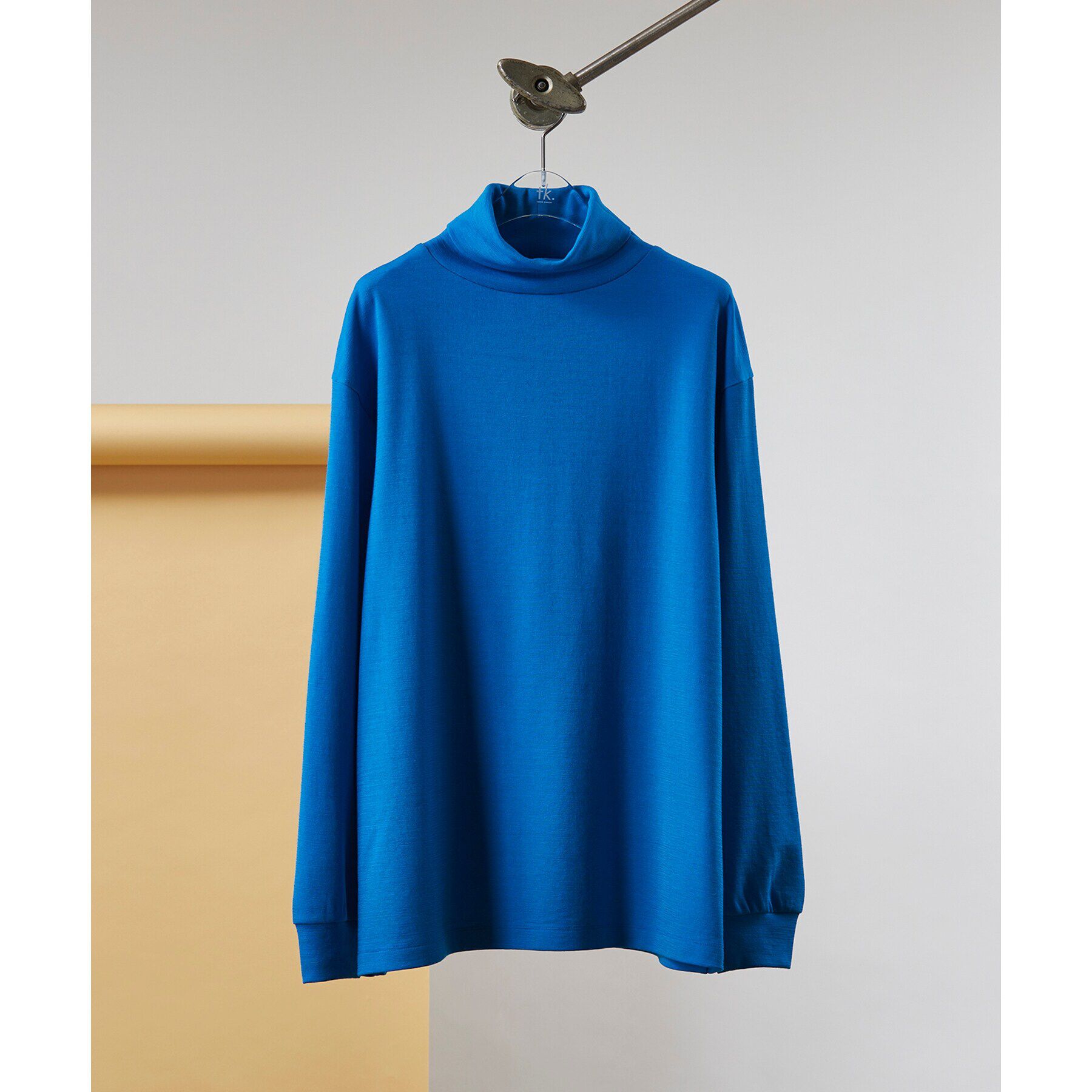 tk.TAKEO KIKUCHI「【S～3L】ミラノリブタートルネックニットソー（ユニセックスアイテム）」|Tシャツ・カットソー|ﾗｲﾄﾌﾞﾙｰ(091)