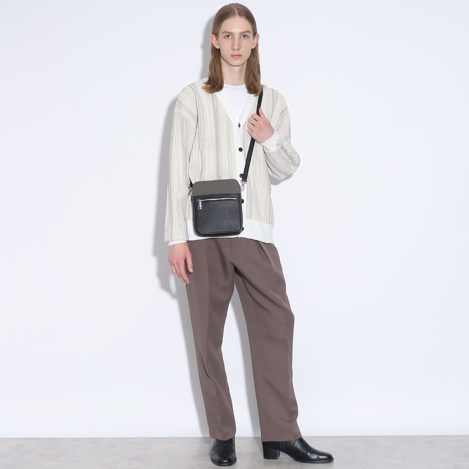 tk.TAKEO KIKUCHI「バイカラースクエアボックスショルダーバッグ」|ショルダー・メッセンジャー|