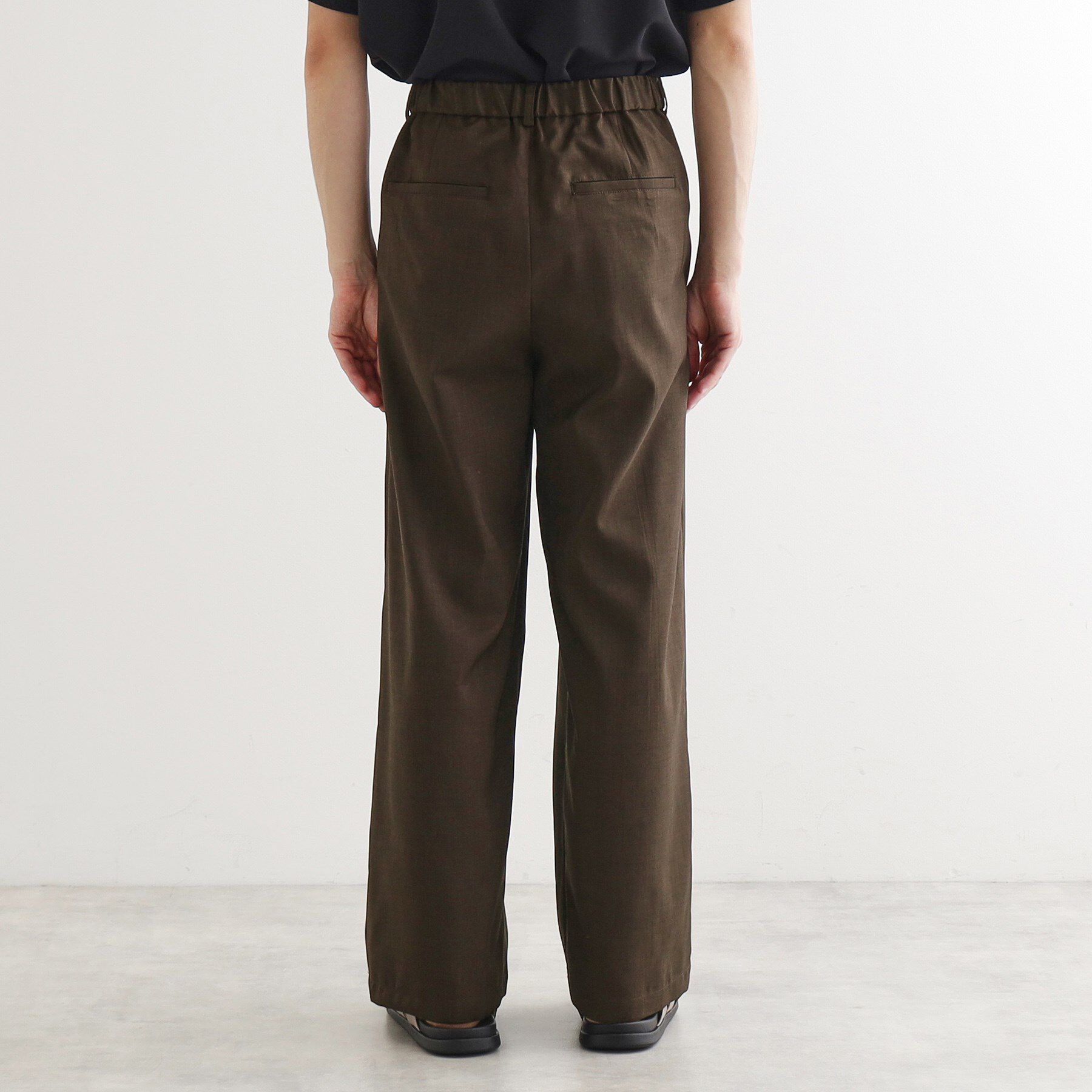 tk.TAKEO KIKUCHI「リネンタッチ バレルスラックス」|その他|