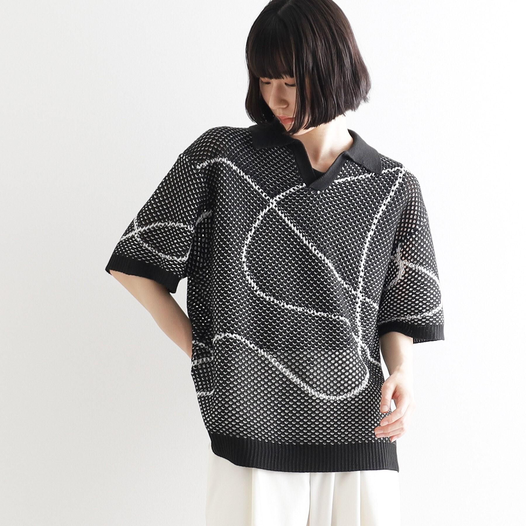 tk.TAKEO KIKUCHI「ラインアートニットポロ」|ニット・セーター|