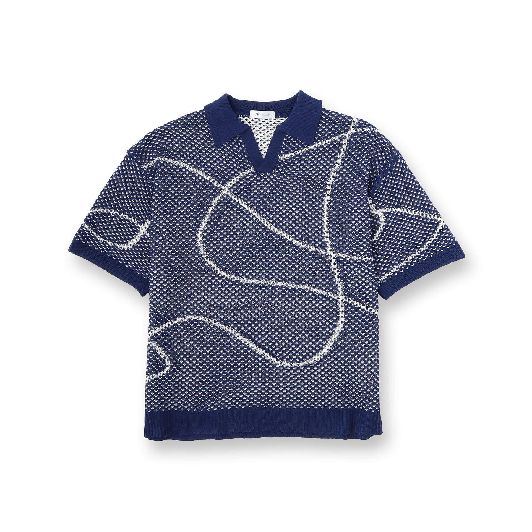 tk.TAKEO KIKUCHI「ラインアートニットポロ」|ニット・セーター|