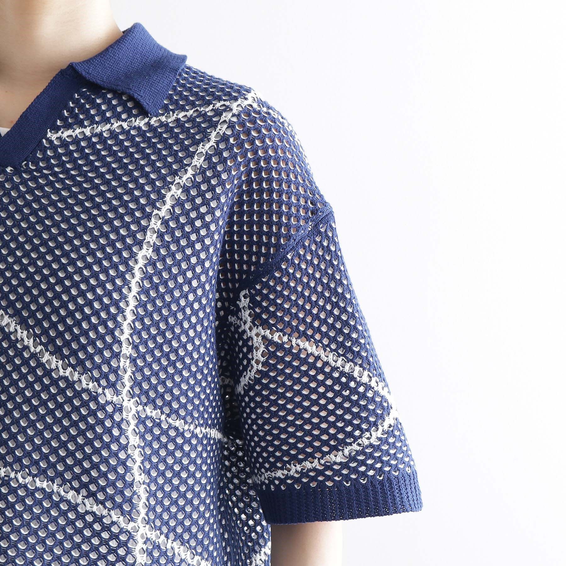 tk.TAKEO KIKUCHI「ラインアートニットポロ」|ニット・セーター|