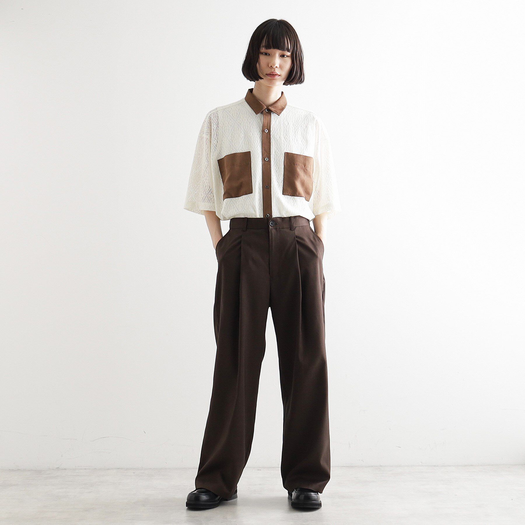 tk.TAKEO KIKUCHI「リネンタッチ バレルスラックス」|その他|