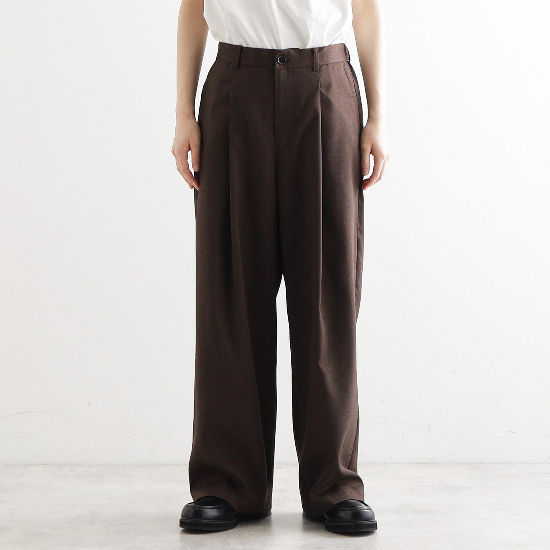 tk.TAKEO KIKUCHI「リネンタッチ バレルスラックス」|その他|