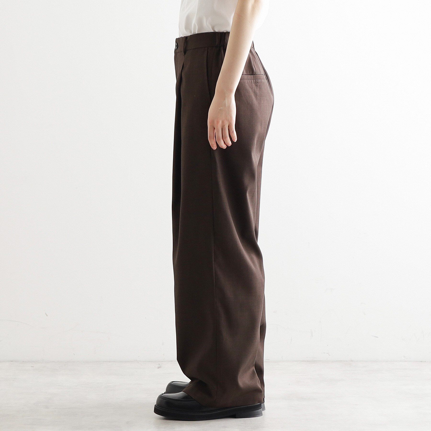 tk.TAKEO KIKUCHI「リネンタッチ バレルスラックス」|その他|