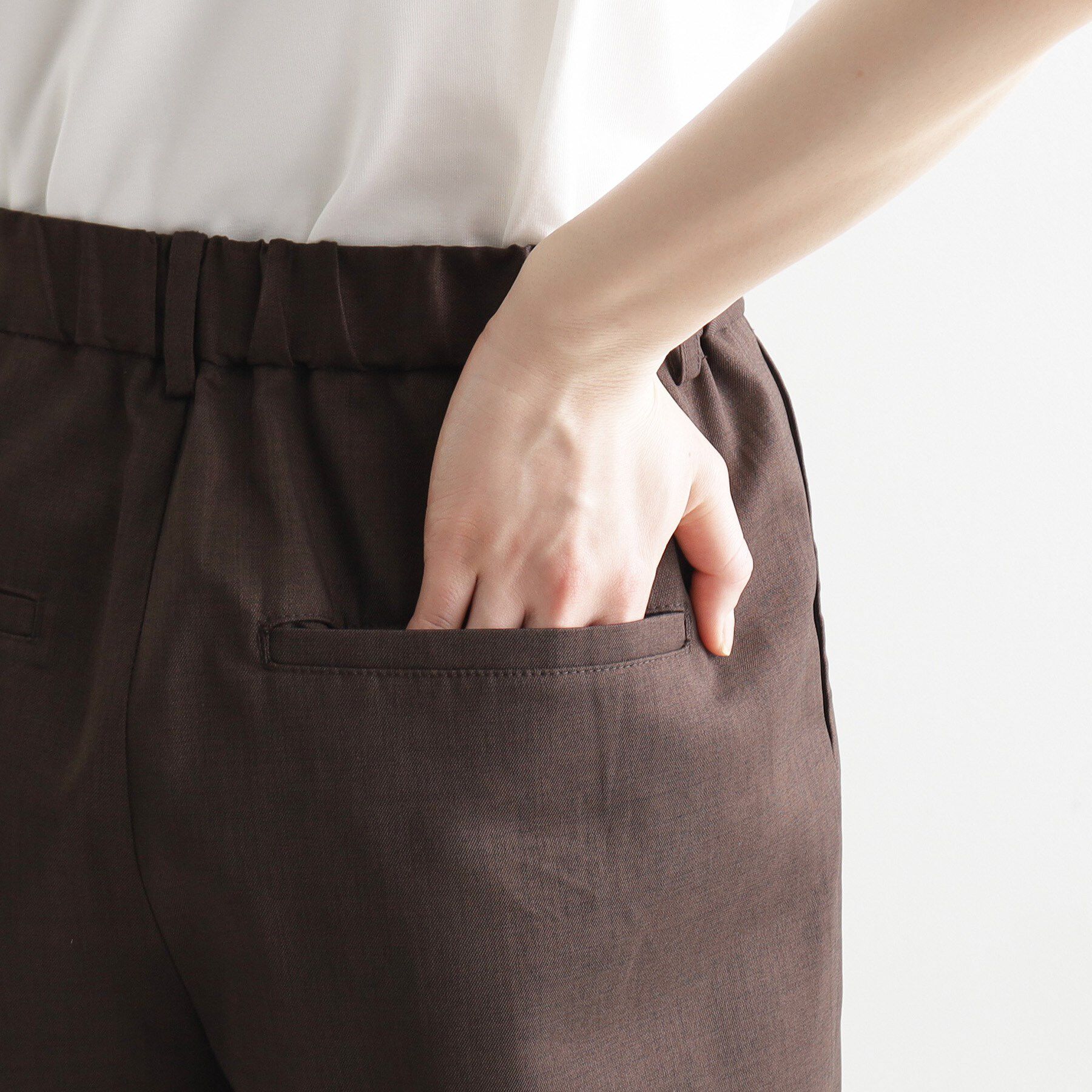 tk.TAKEO KIKUCHI「リネンタッチ バレルスラックス」|その他|