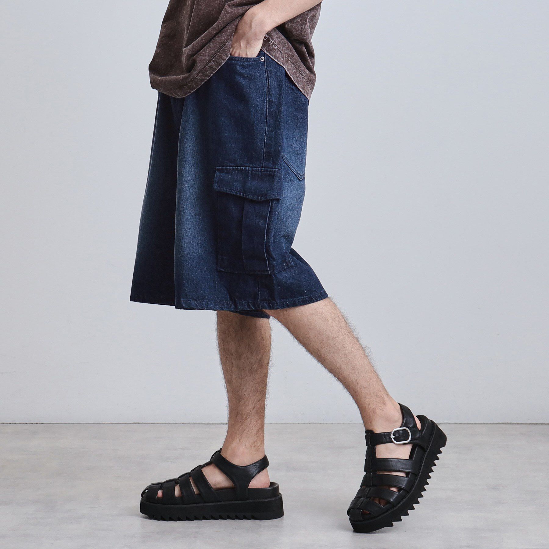 tk.TAKEO KIKUCHI「デニムカーゴショーツ」|その他|