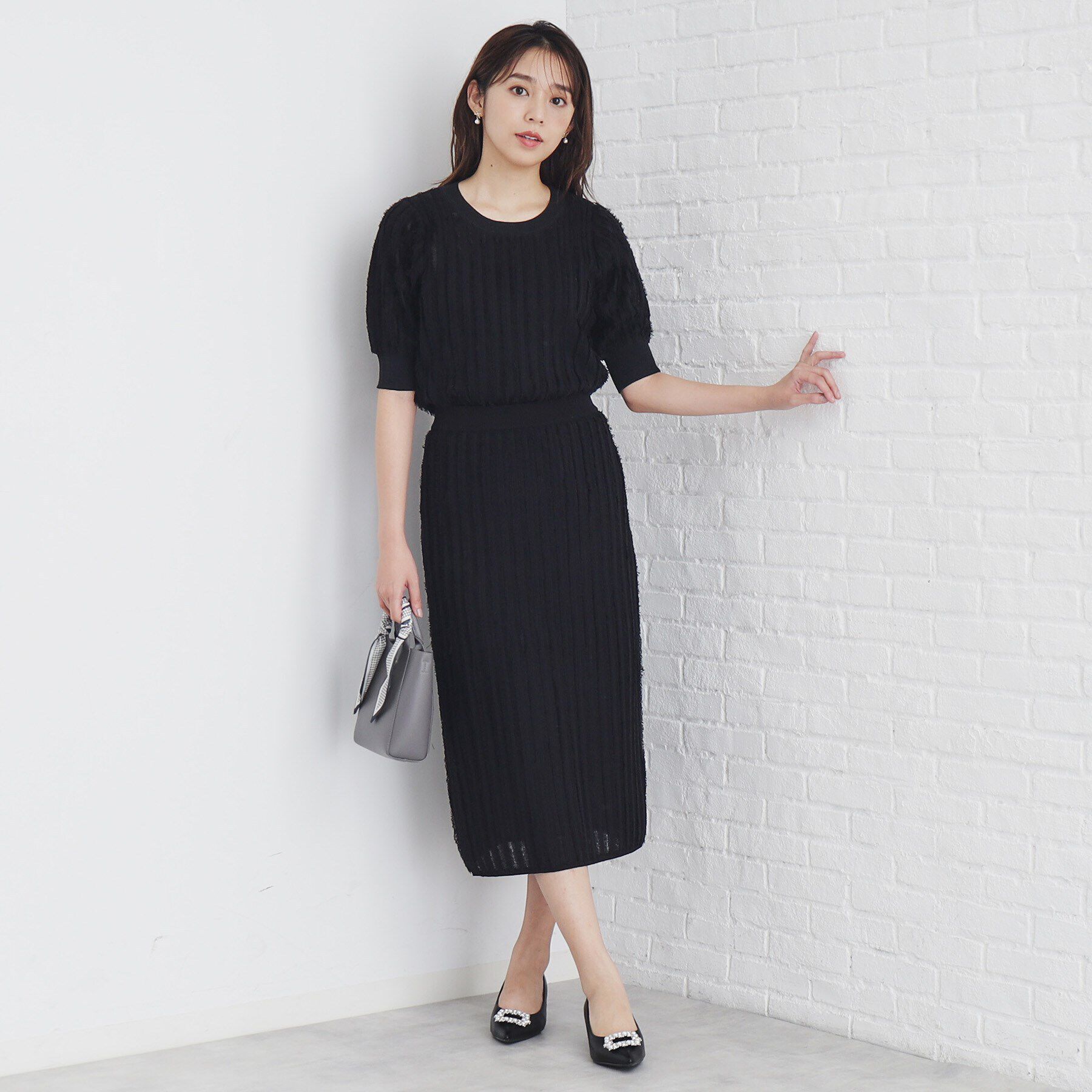 index「カットフリンジニットトップス/セットアップ対応【洗濯機洗い可】」|ニット・セーター|