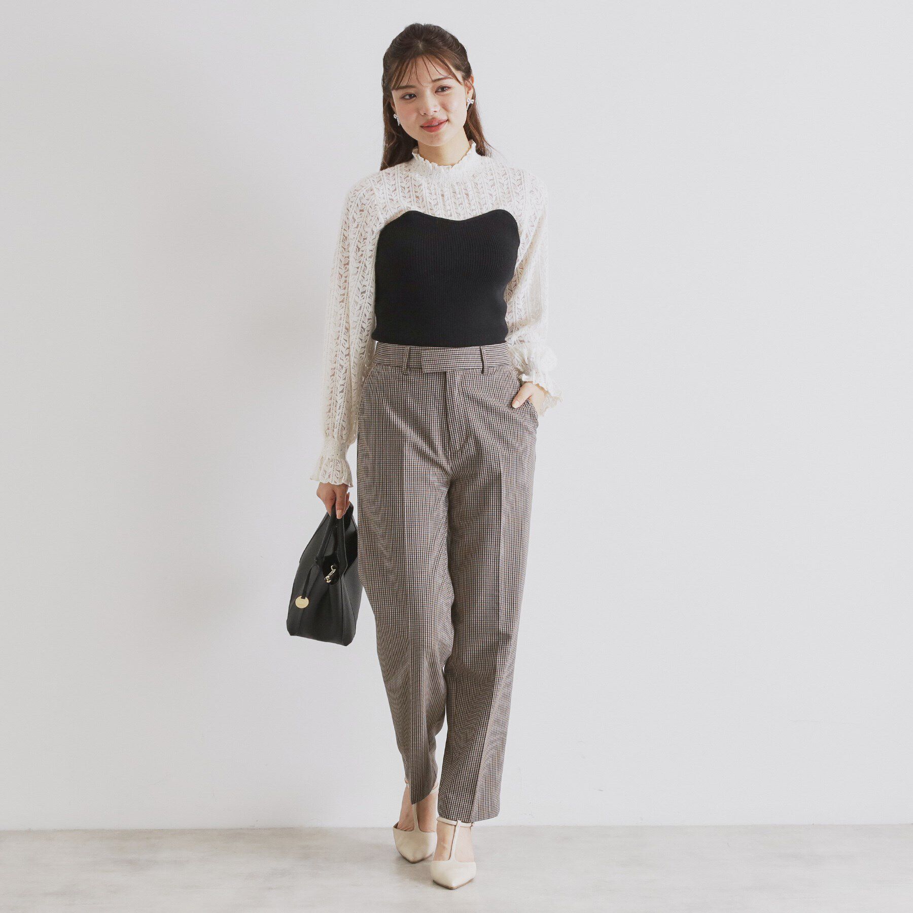 index「レースビスチェドッキングニット【洗える】」|Tシャツ・カットソー|