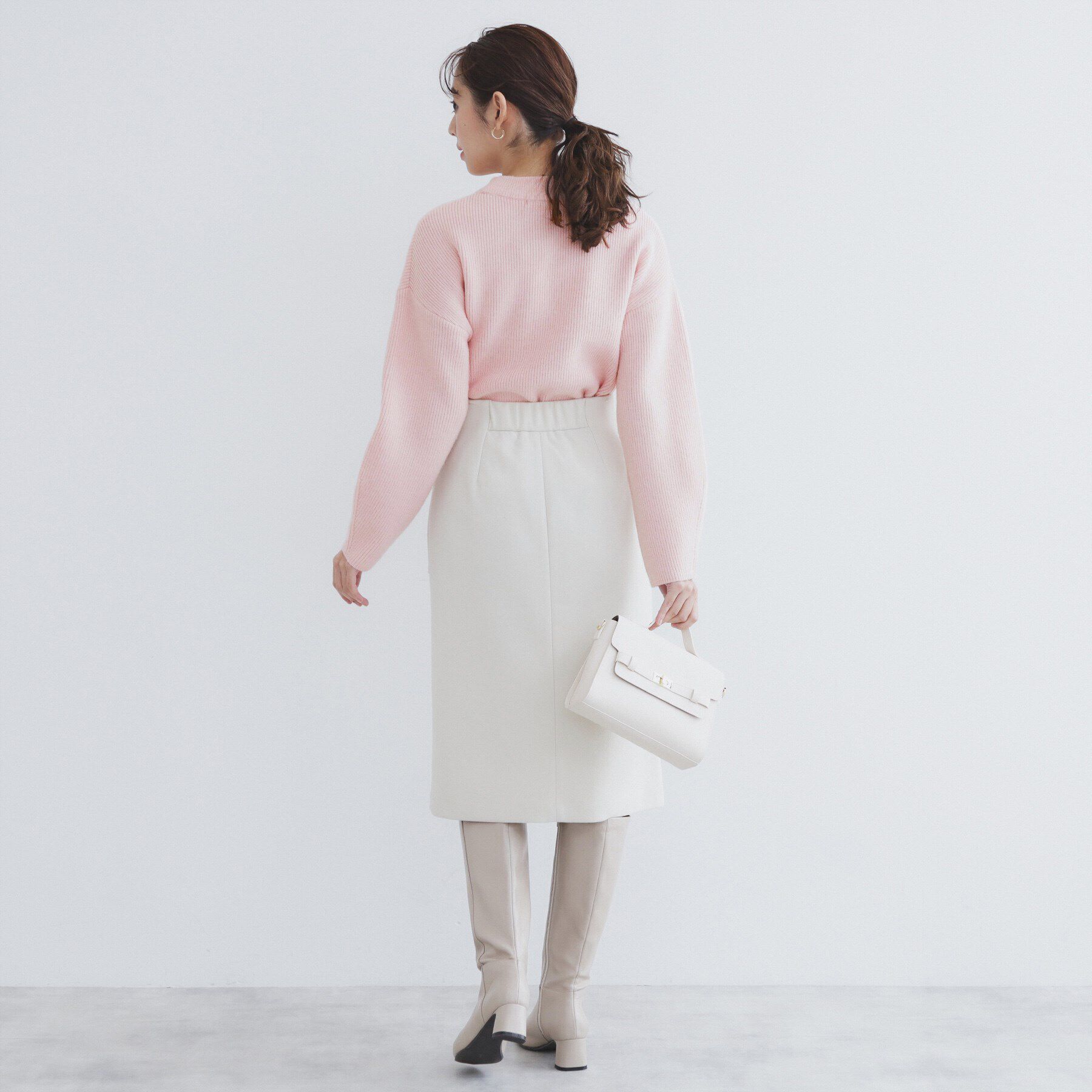 index「《6color/S-LLsize》片畦ハイネックニット【洗濯機洗い可】」|ニット・セーター|