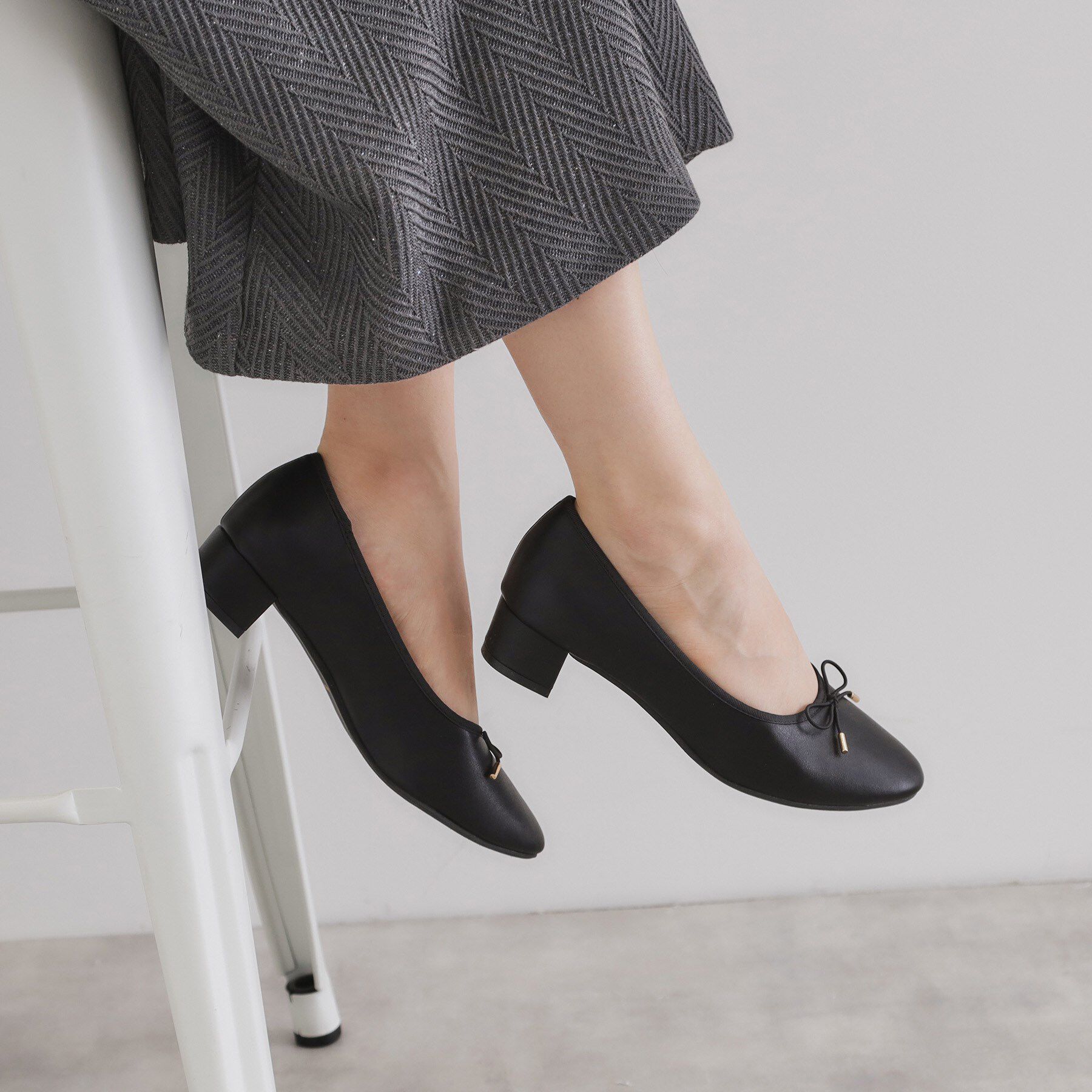 index「ラウンドトゥヒールバレエシューズ」|パンプス|