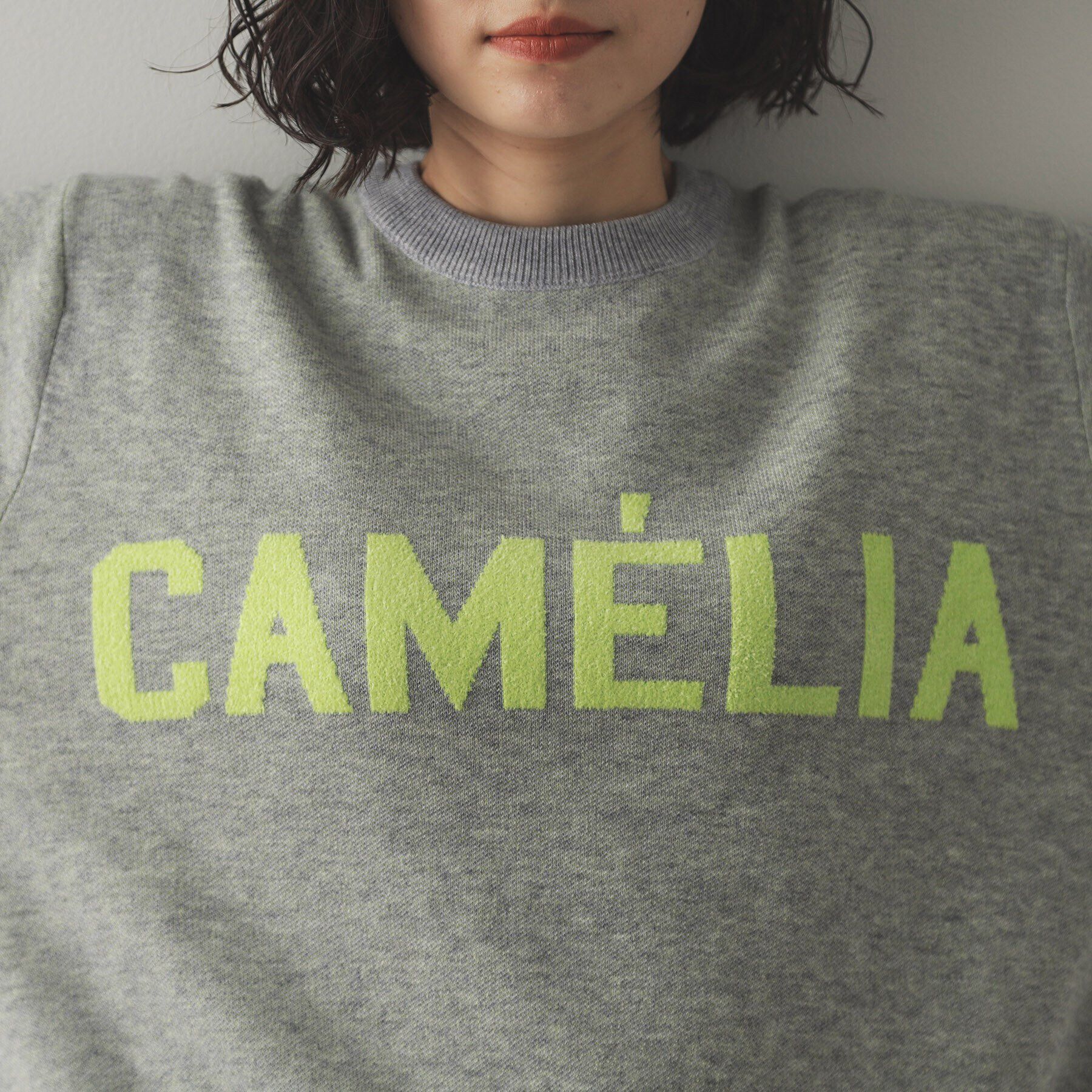 OPAQUE.CLIP「モールロゴジャカードニット【洗える】」|ニット・セーター|