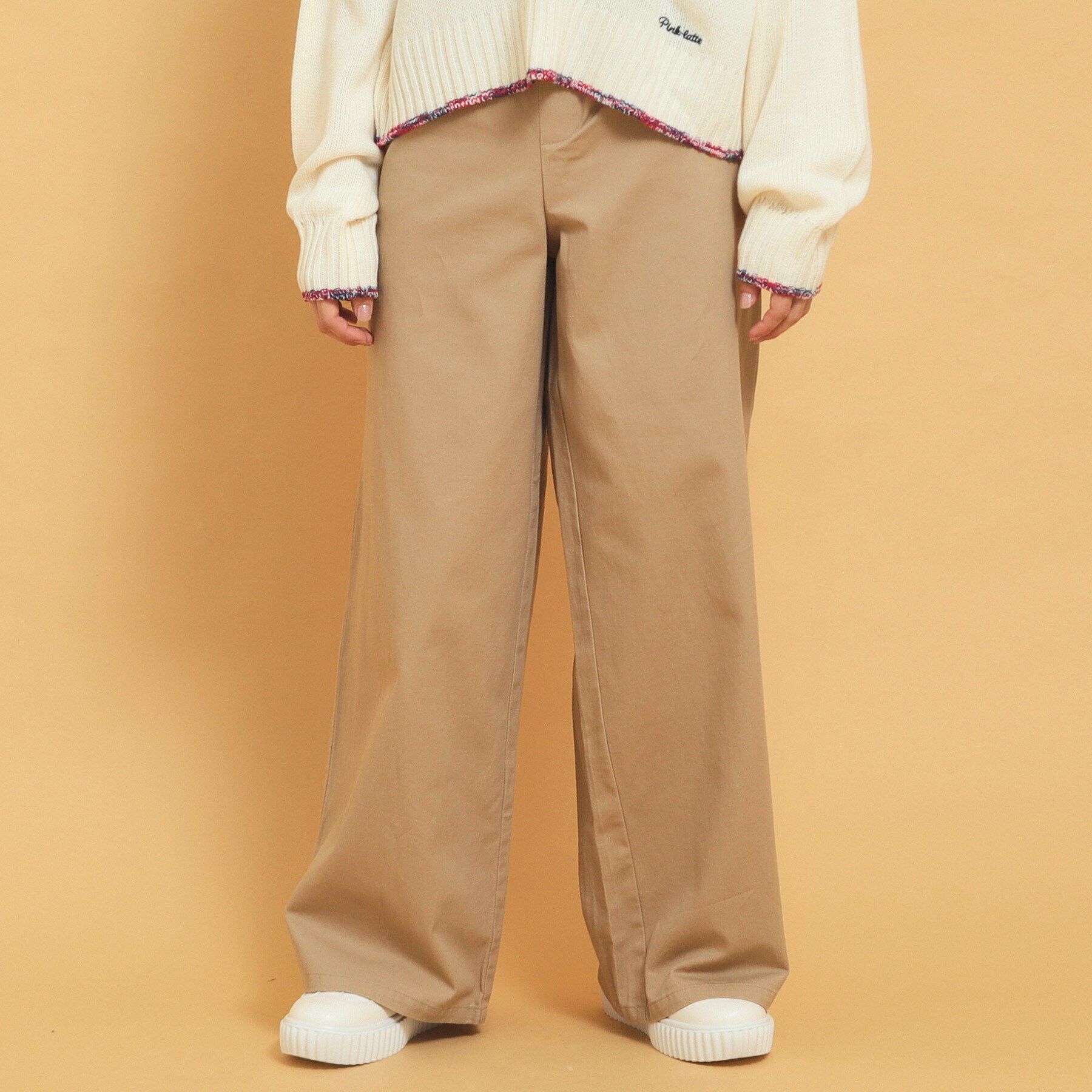PINK-latte「ウエストロゴデザインパンツ」|その他|ﾍﾞｰｼﾞｭ(052)