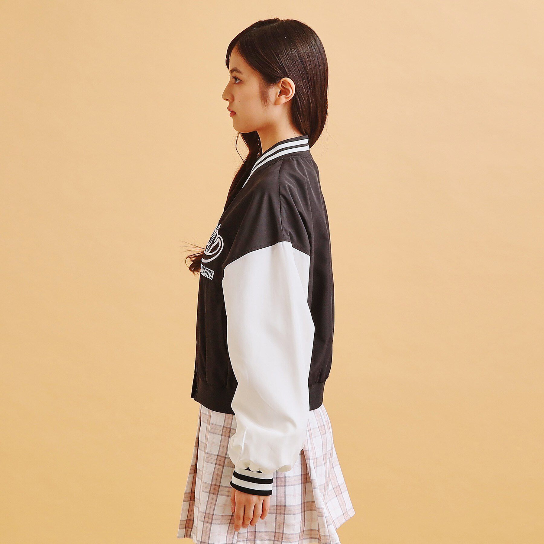 PINK-latte「アップリケスタジャン」|ブルゾン・スタジャン|