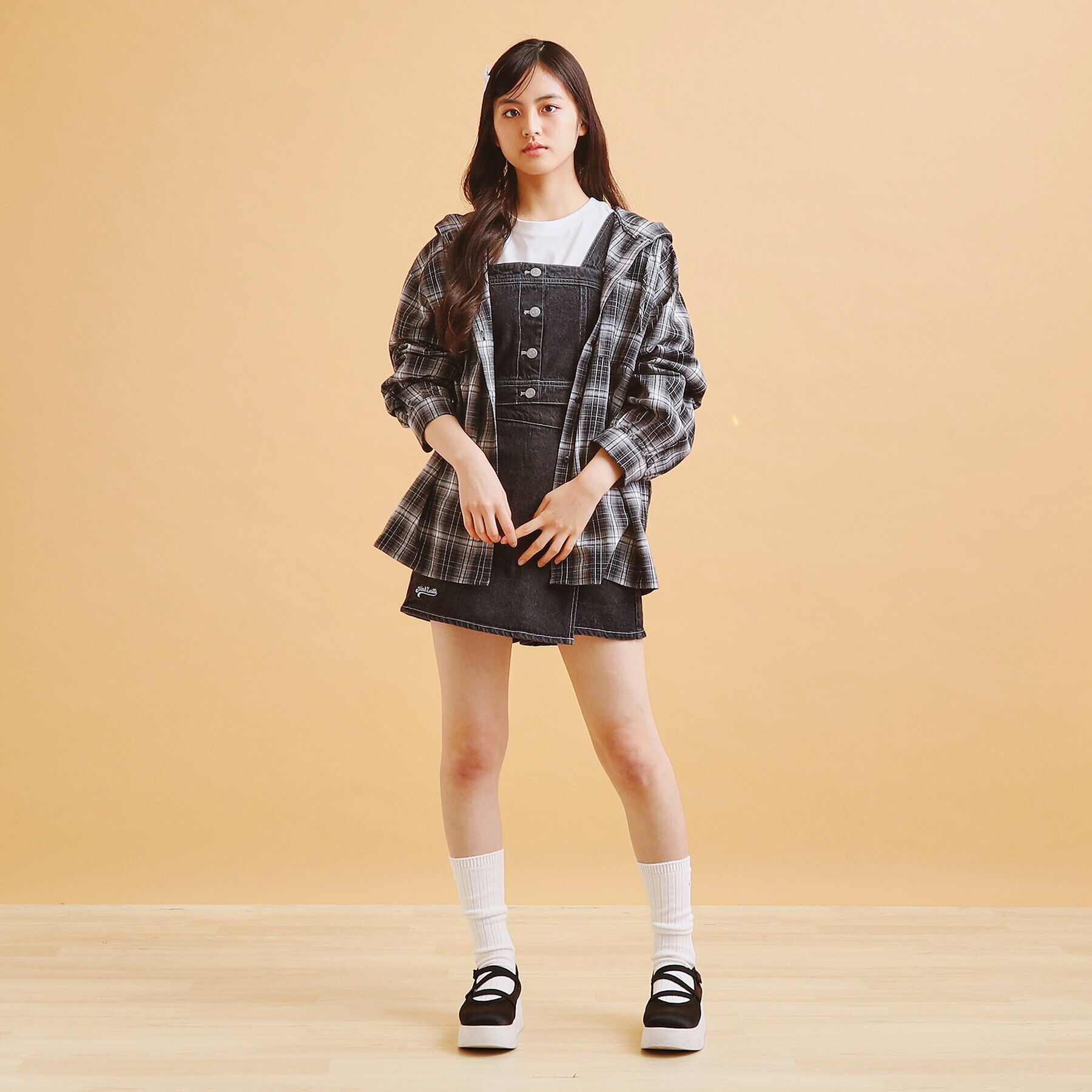 PINK-latte「【セットアイテム】デニムビスチェ＋スカパンSET」|その他|