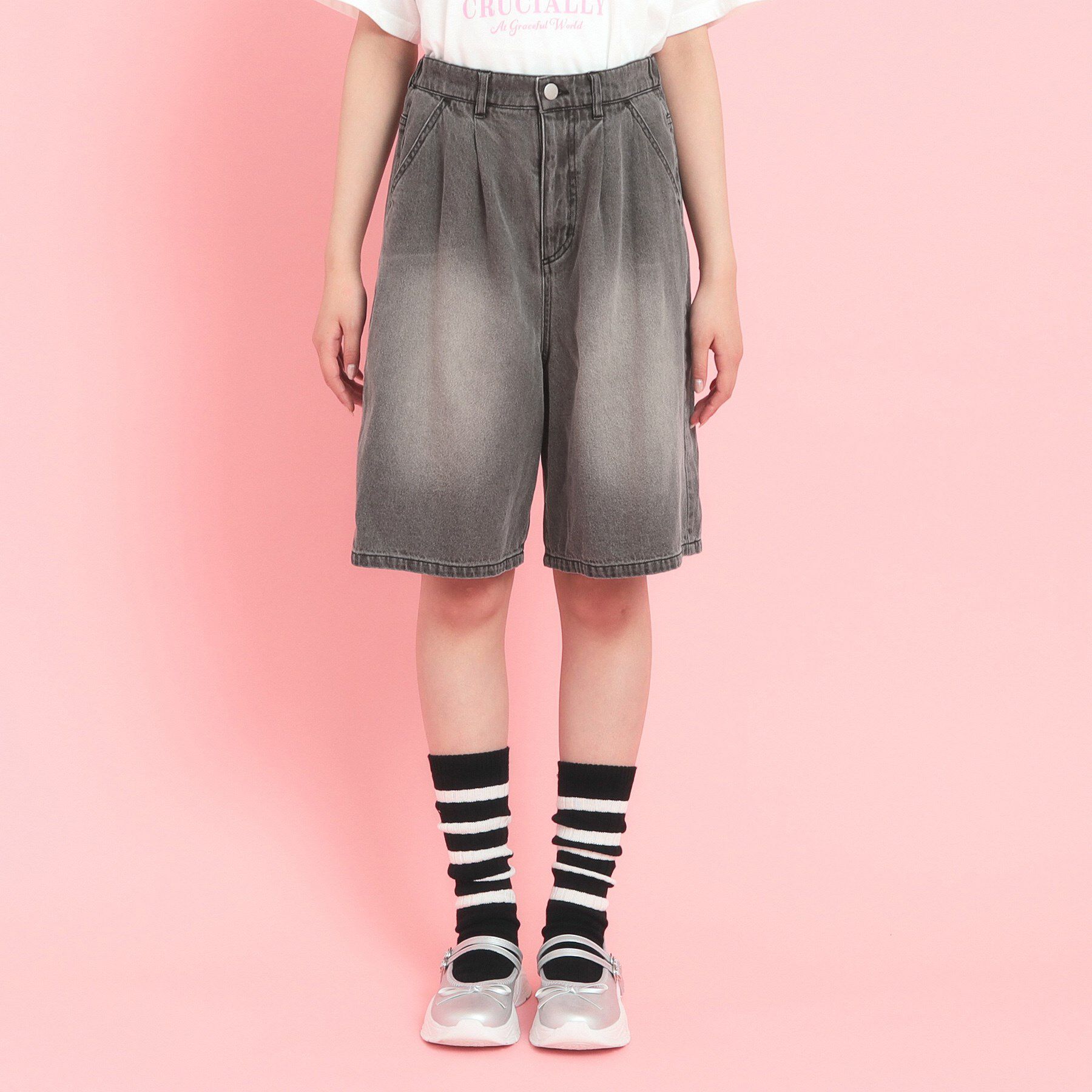 PINK-latte「2WAYデニムパンツ」|その他|