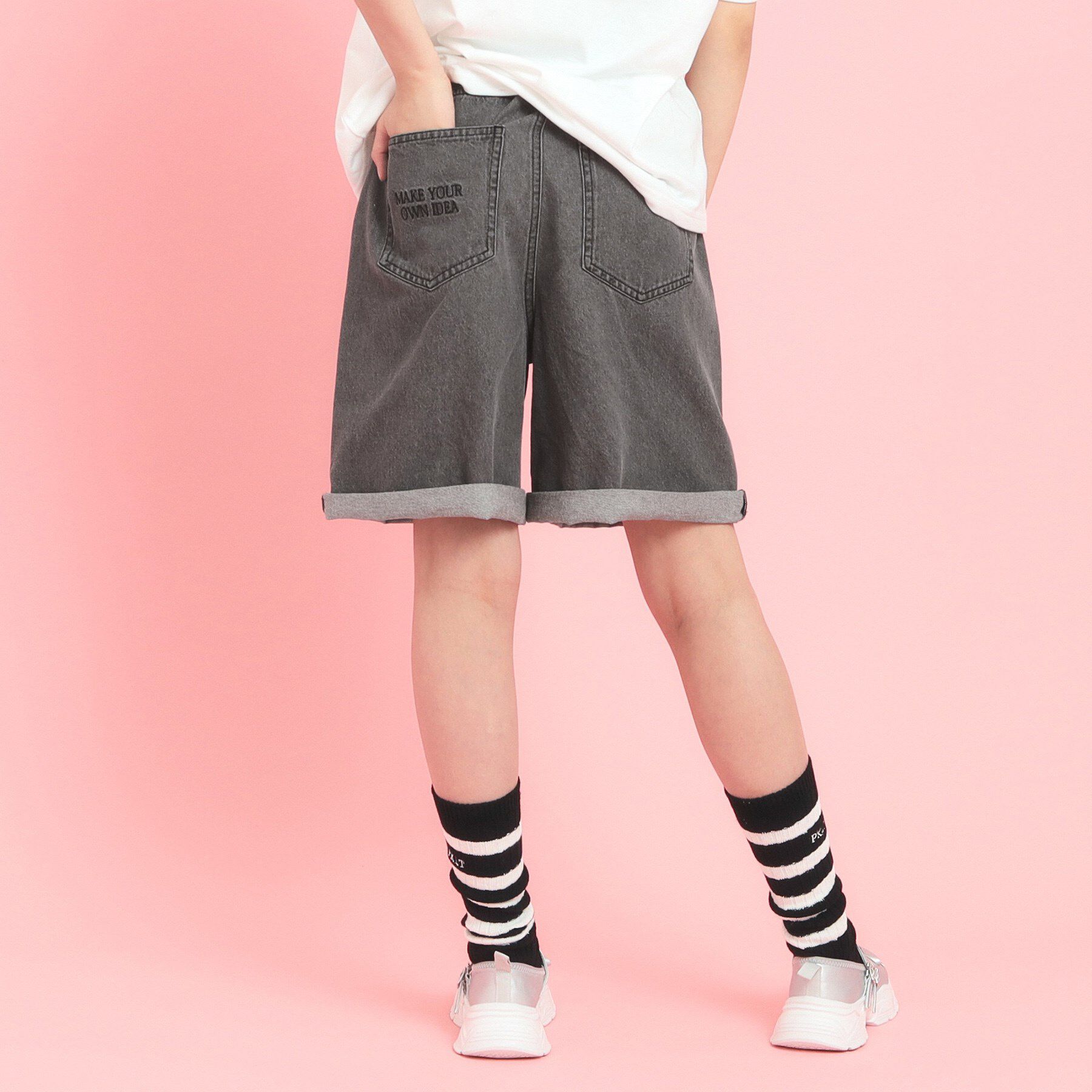 PINK-latte「2WAYデニムパンツ」|その他|