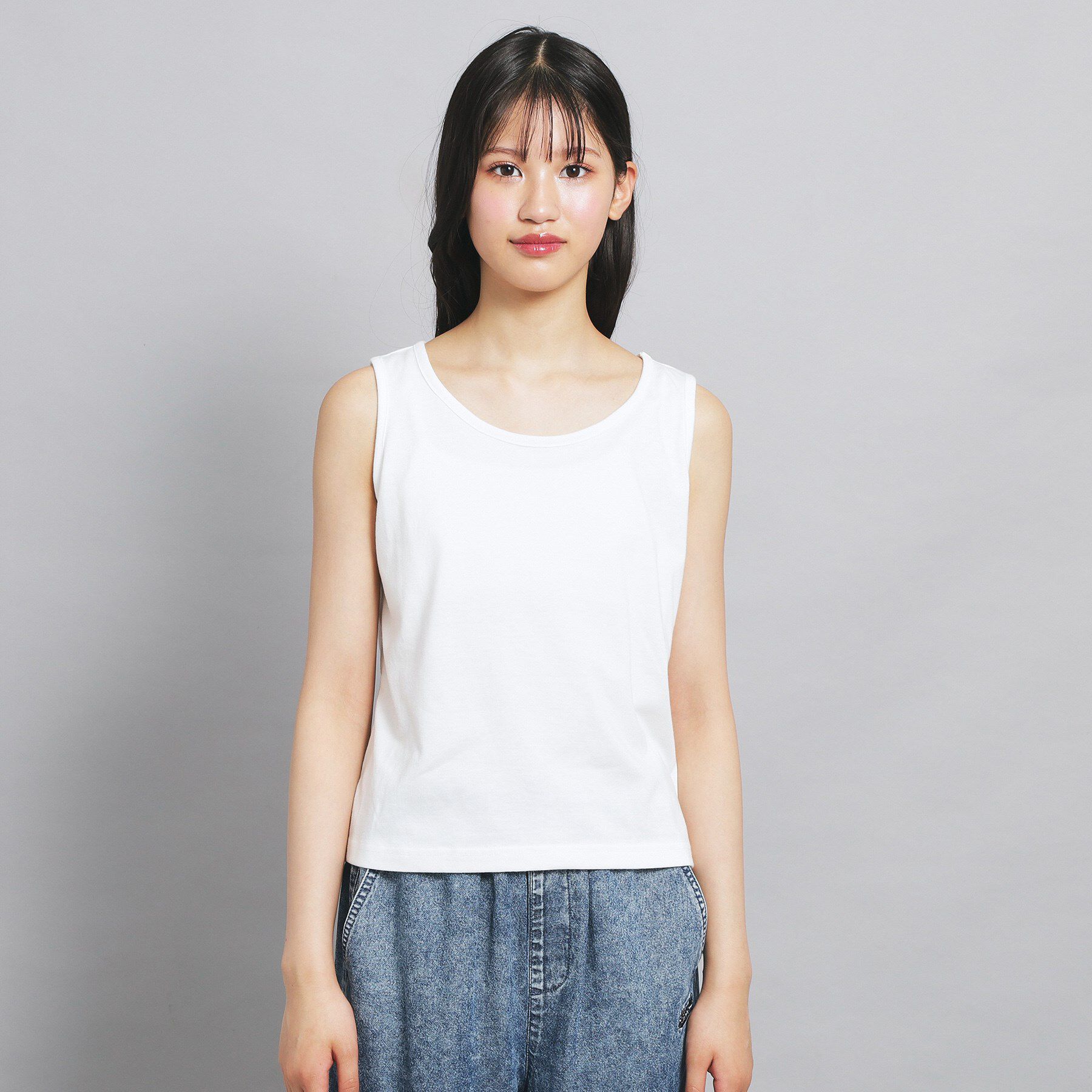 PINK-latte「【セットアイテム】ダメージTシャツ＋タンクセット」|その他|