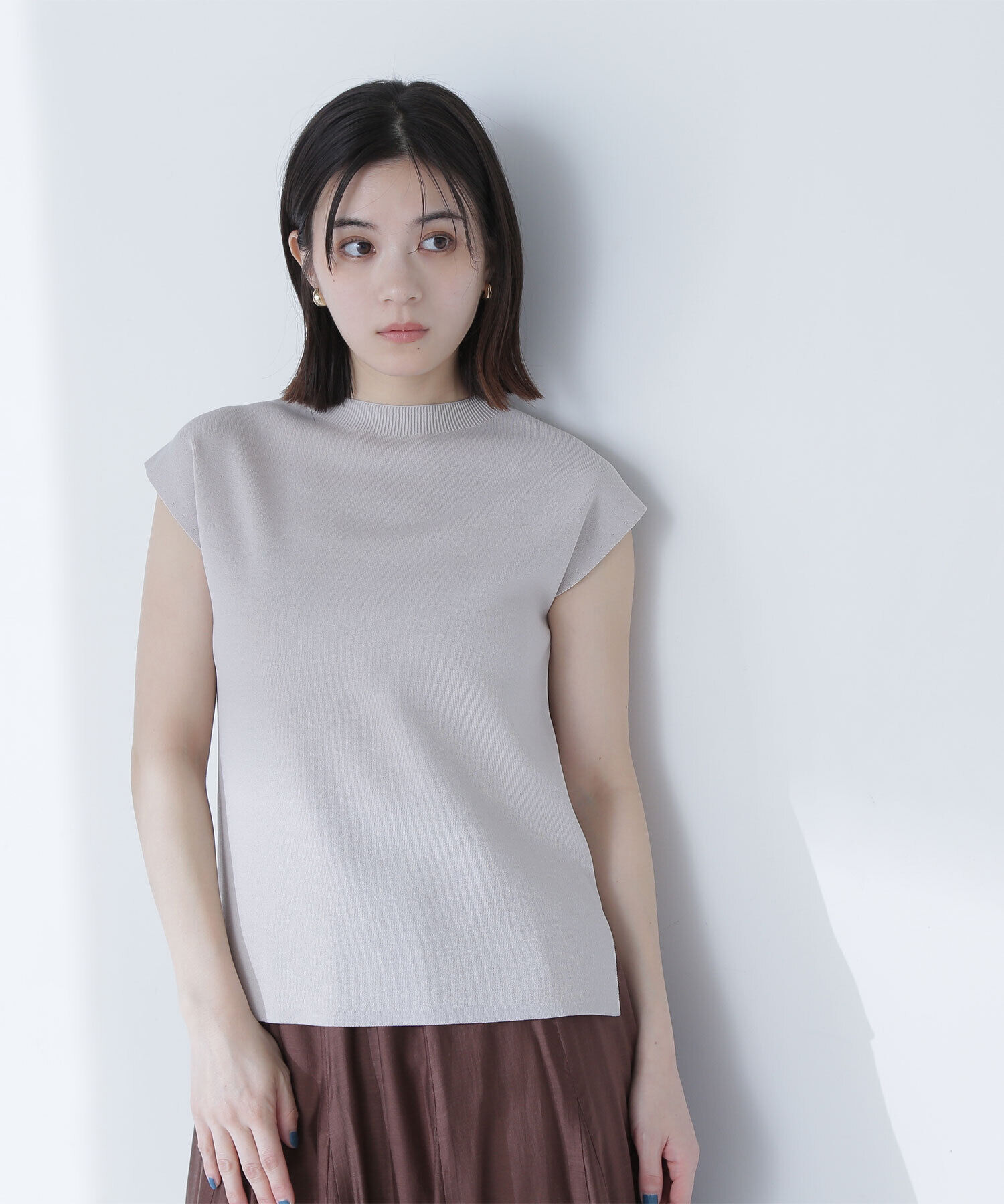  「総針ベーシックシリーズ モックネックニット」|ニット・セーター|