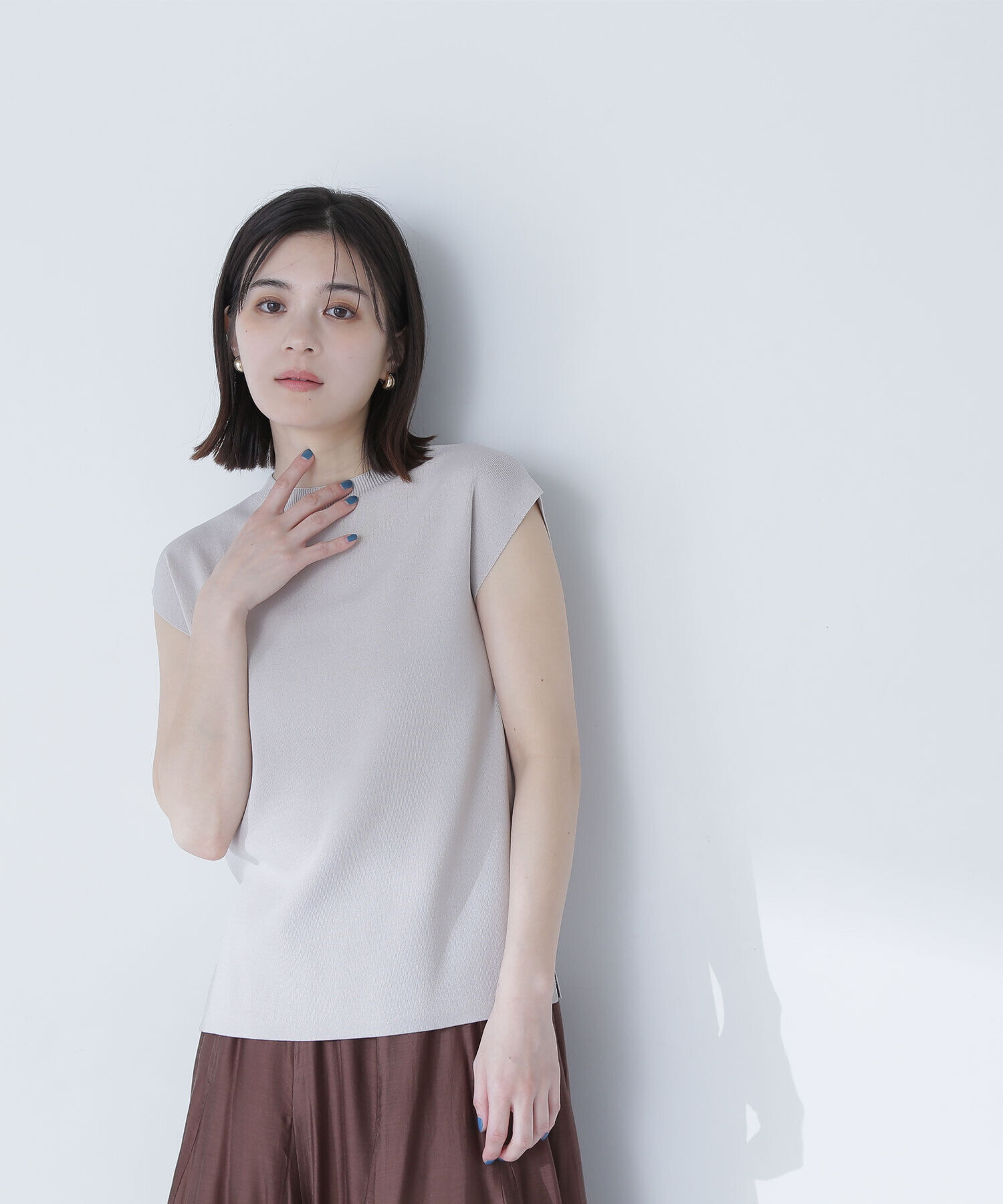  「総針ベーシックシリーズ モックネックニット」|ニット・セーター|