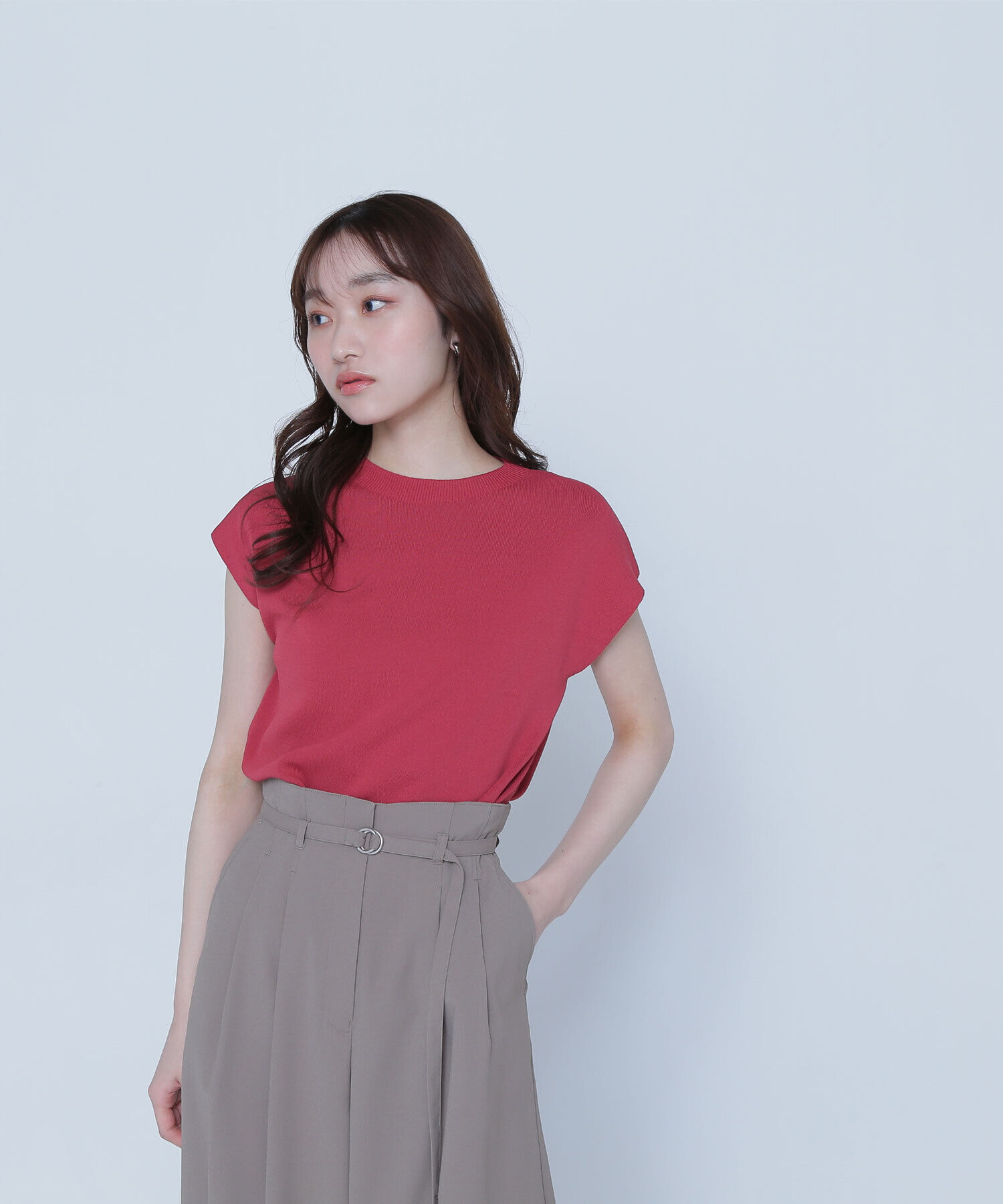  「総針ベーシックシリーズ モックネックニット」|ニット・セーター|チェリーピン 1