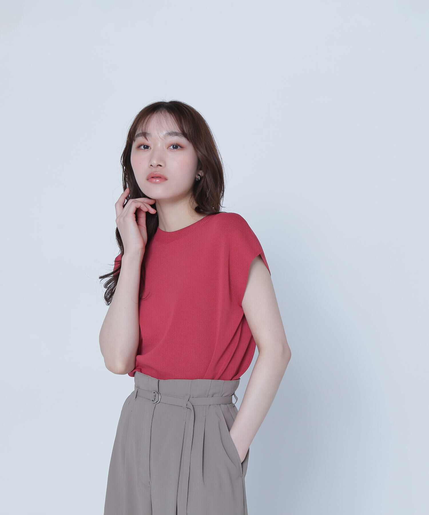  「総針ベーシックシリーズ モックネックニット」|ニット・セーター|