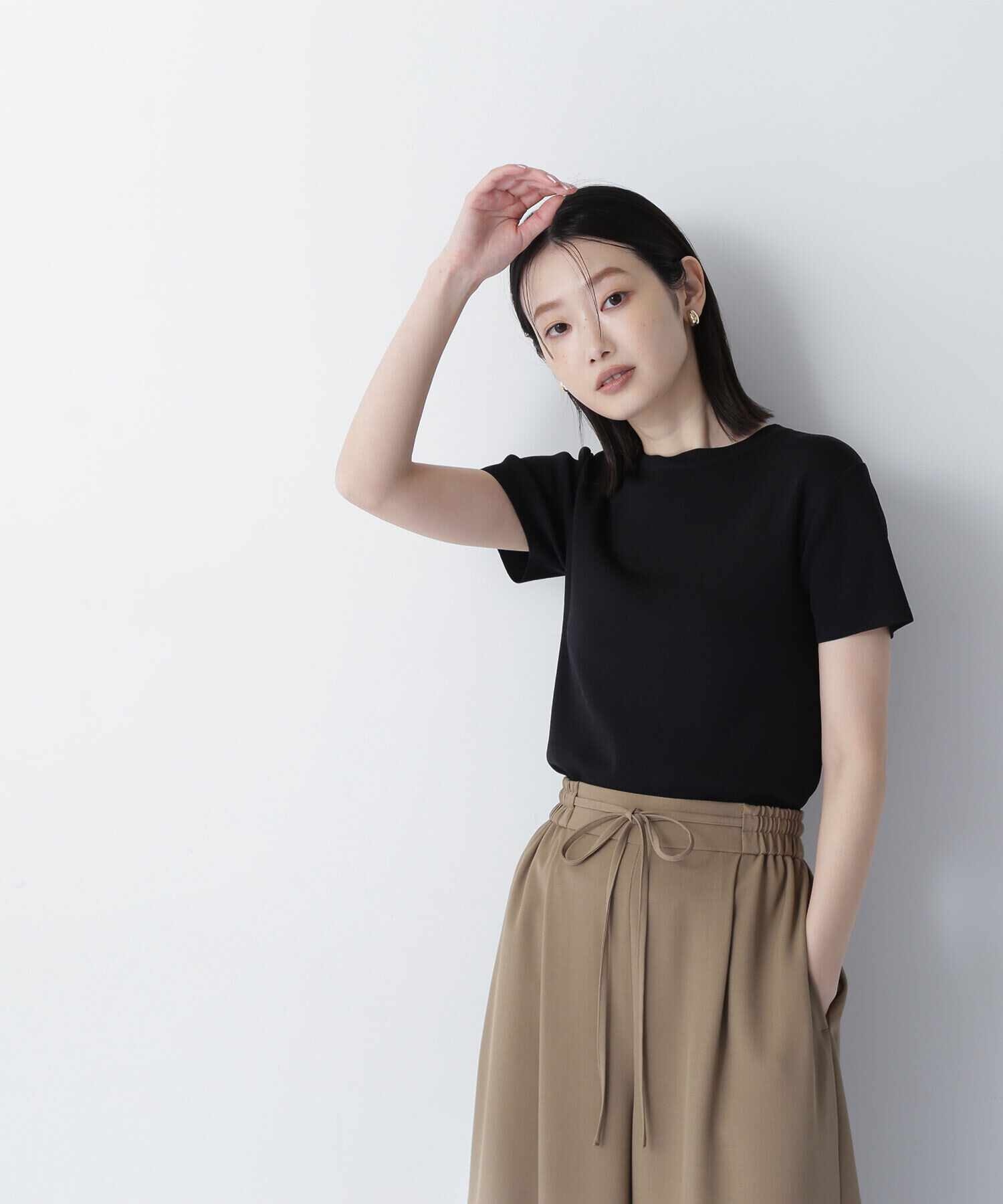  「総針ベーシックシリーズ クルーネックニット」|ニット・セーター|