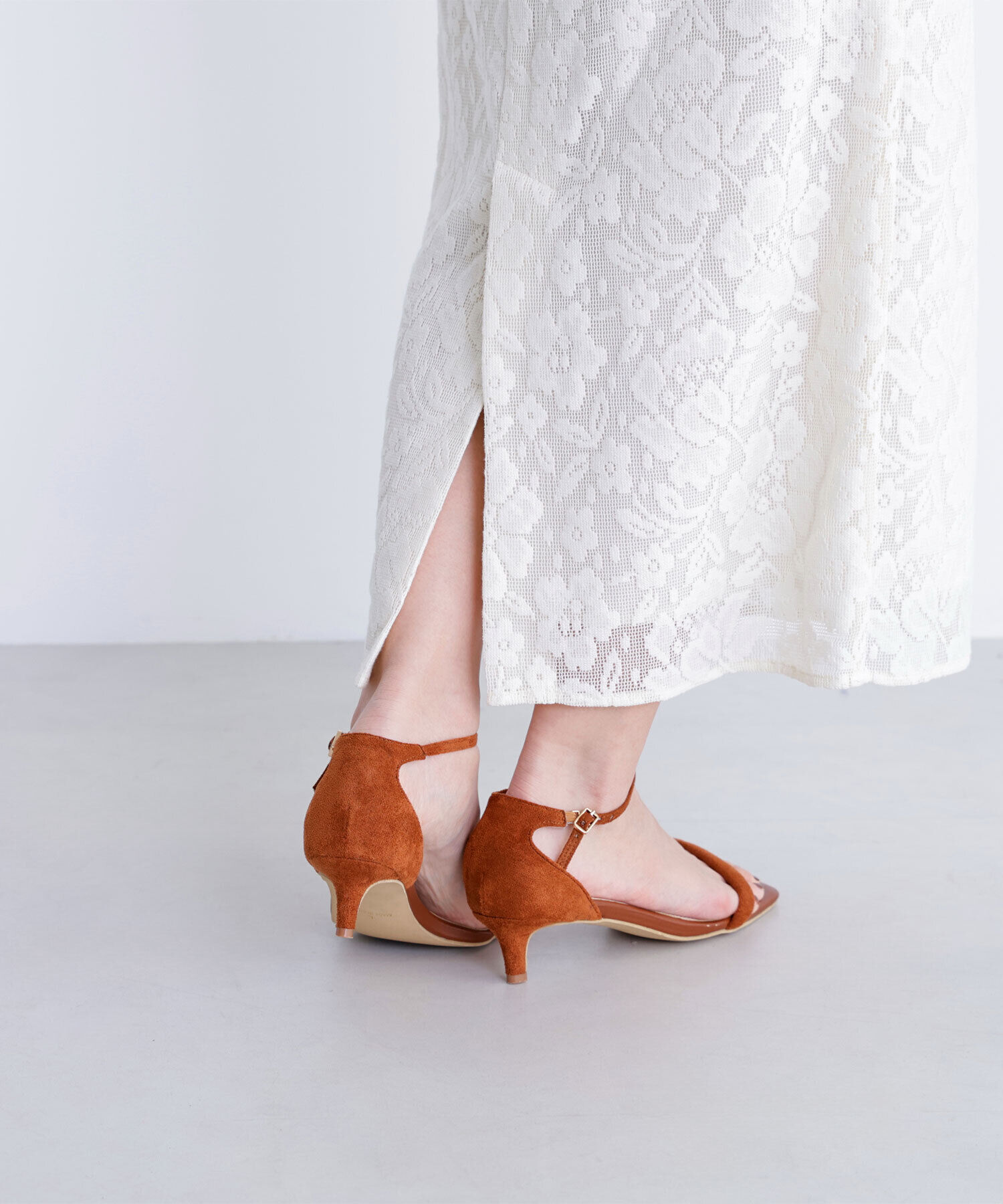  「メッシュレース SETUP ナロースカート」|スカート|