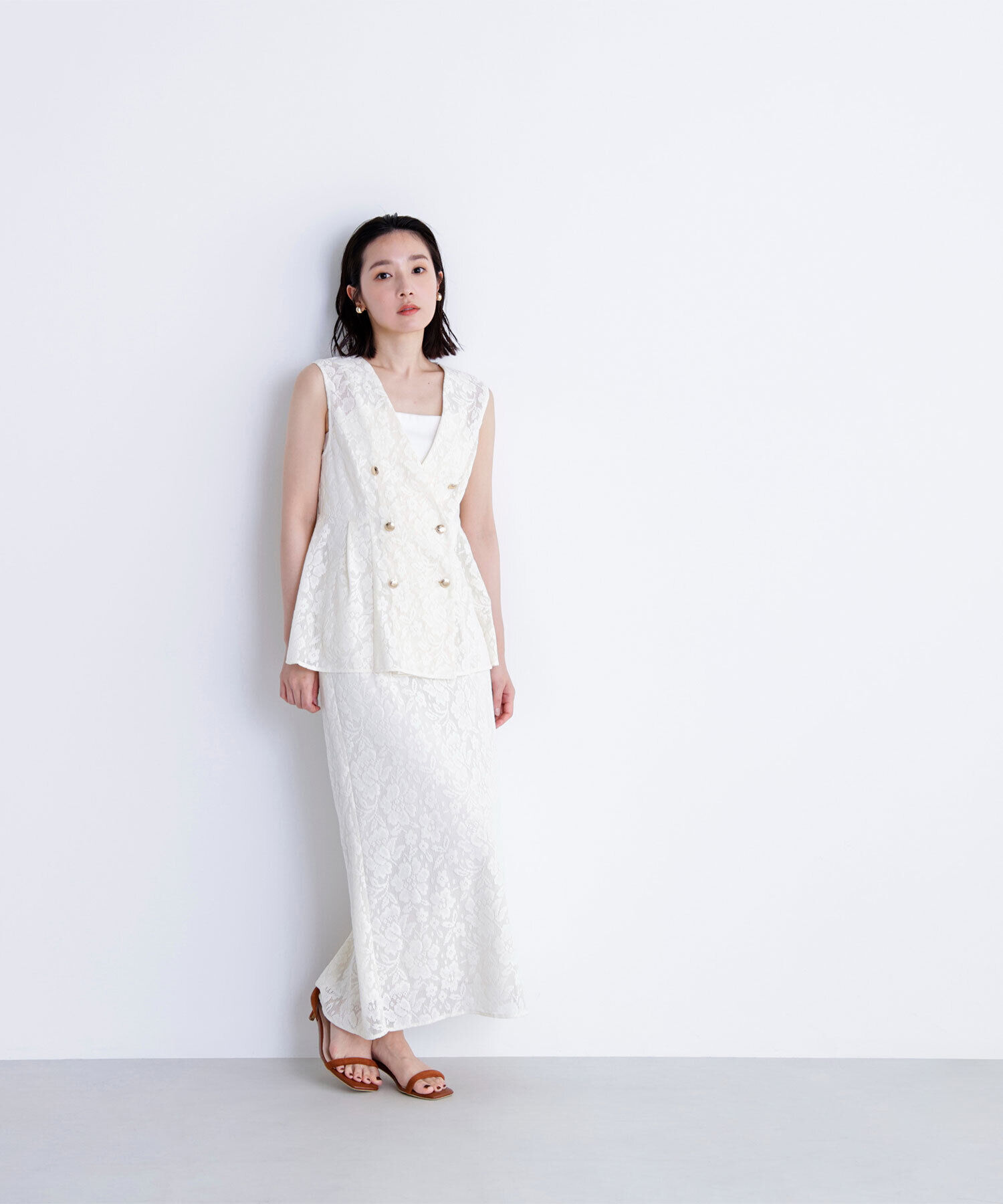  「メッシュレース SETUP ジレ」|ブルゾン・スタジャン|