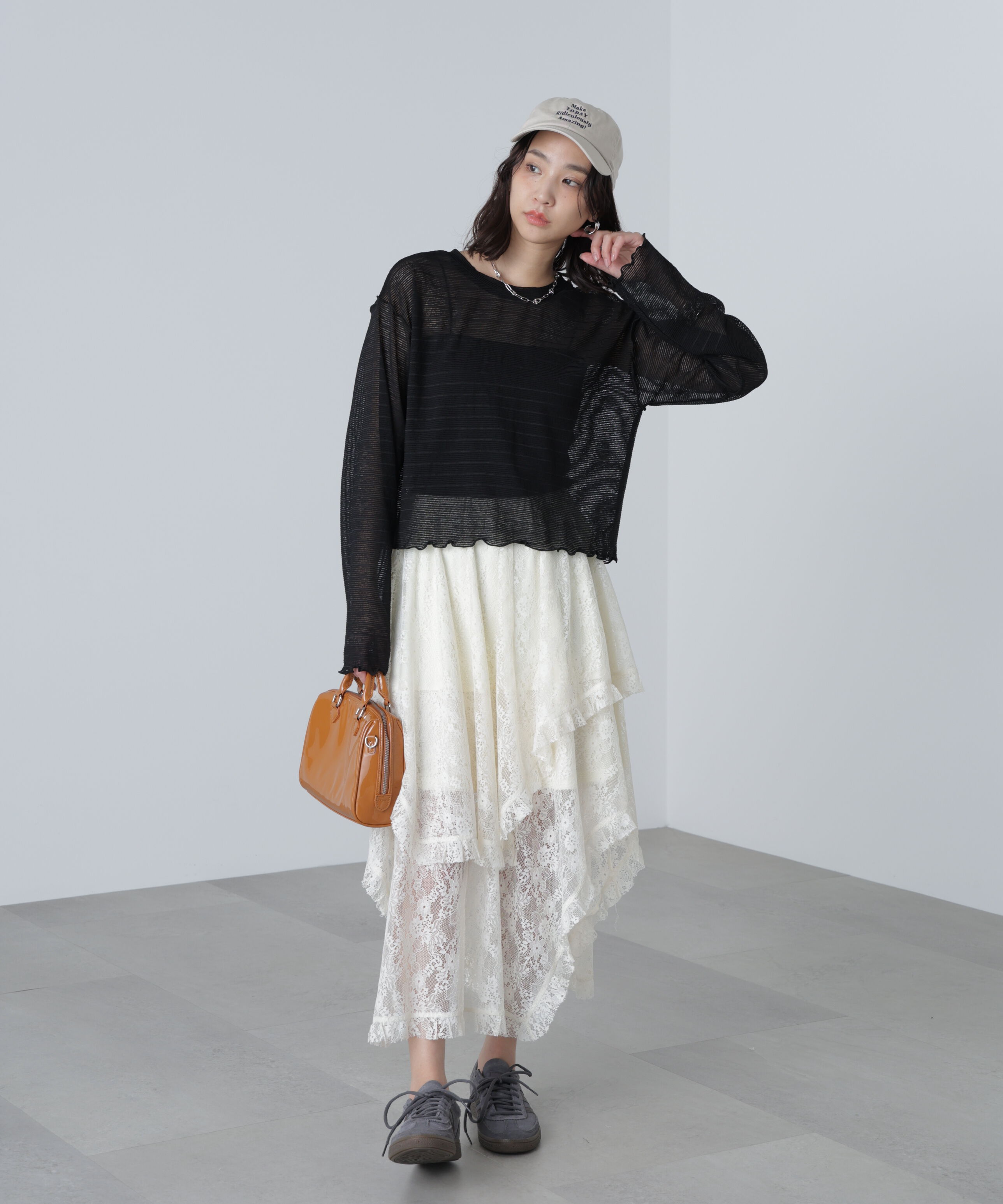  「前後２ＷＡＹシアーカットソーカーディガン」|Tシャツ・カットソー|