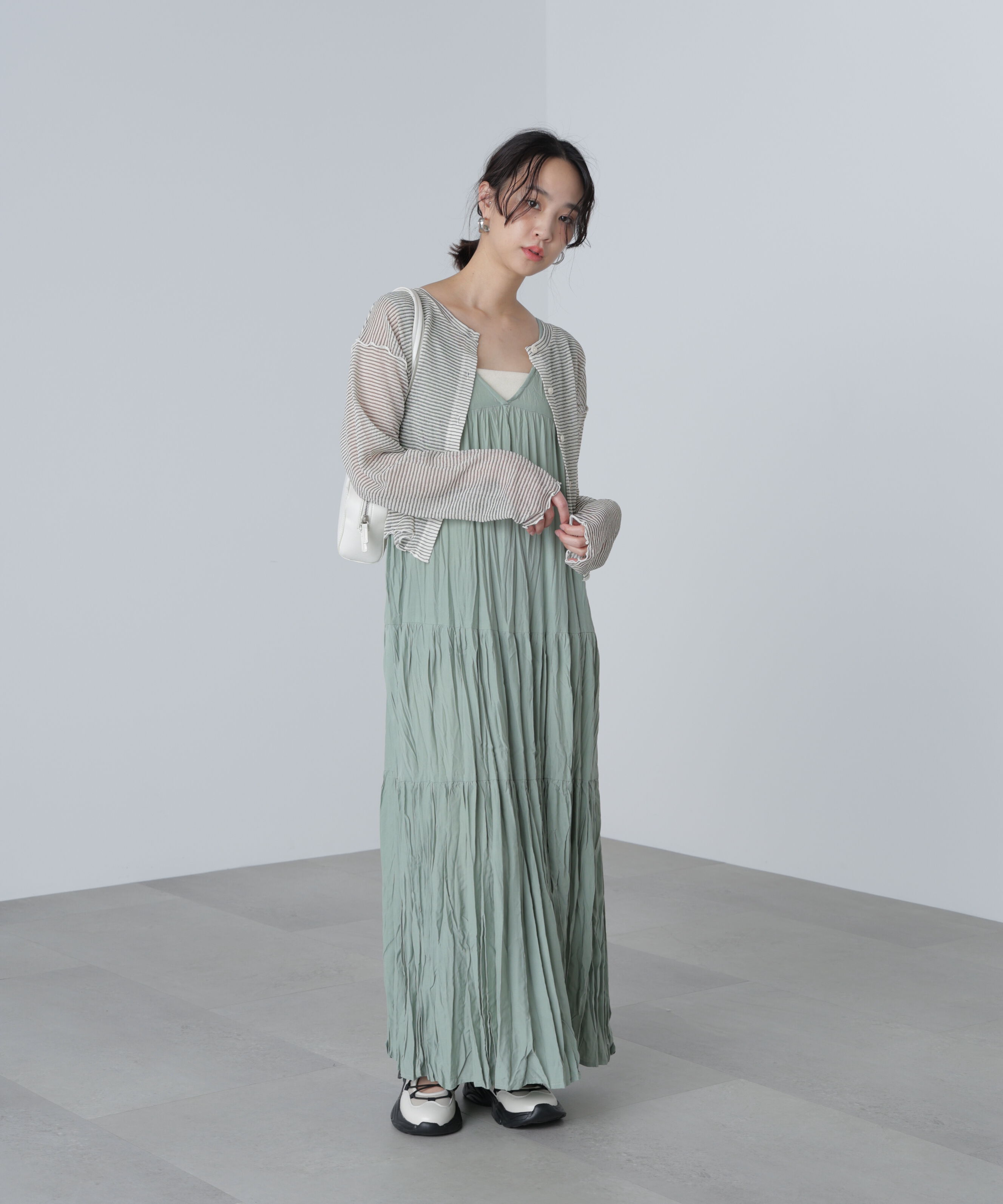  「前後２ＷＡＹシアーカットソーカーディガン」|Tシャツ・カットソー|