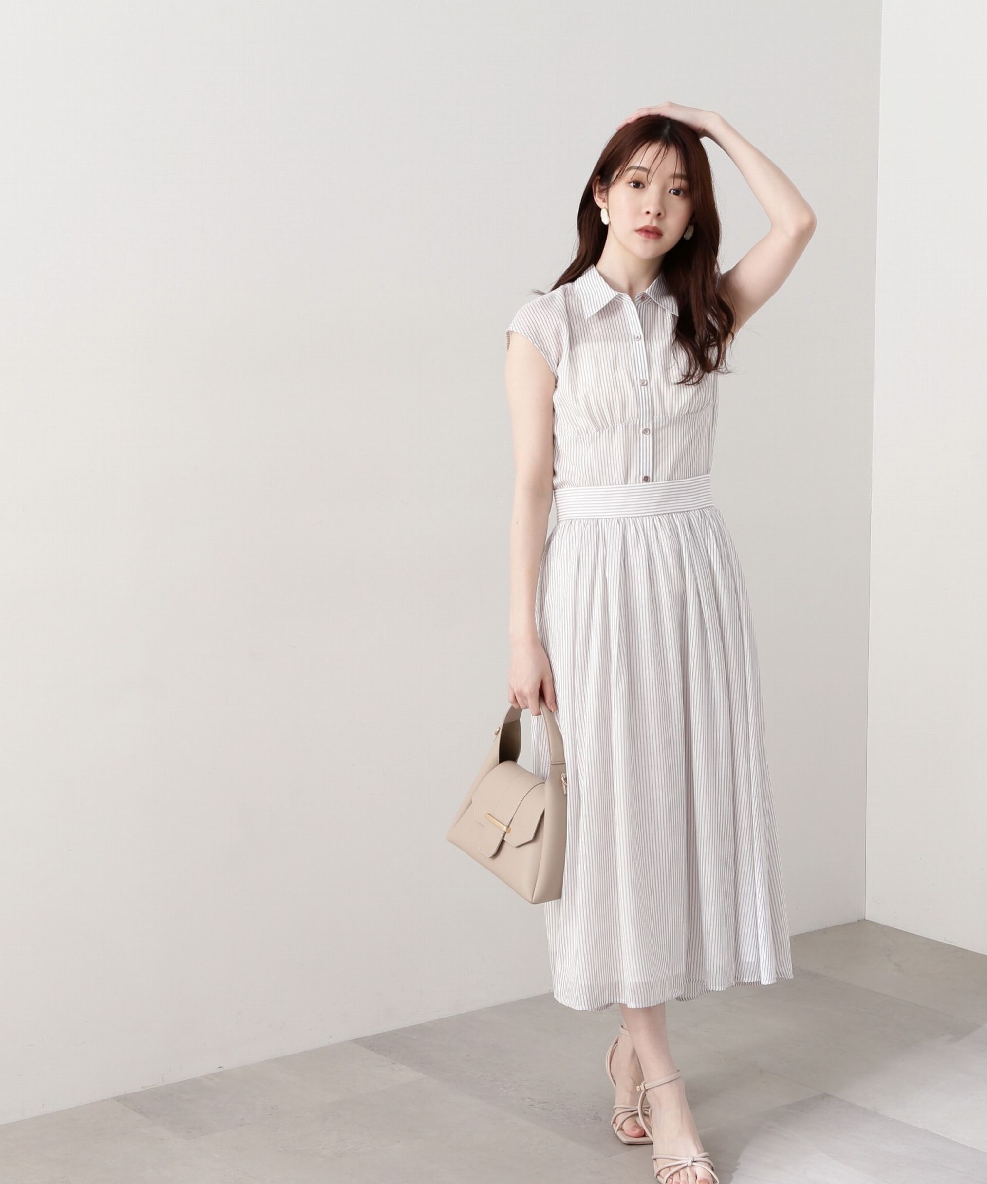 PROPORTION BODY DRESSING「シアーストライプスカート」|スカート|