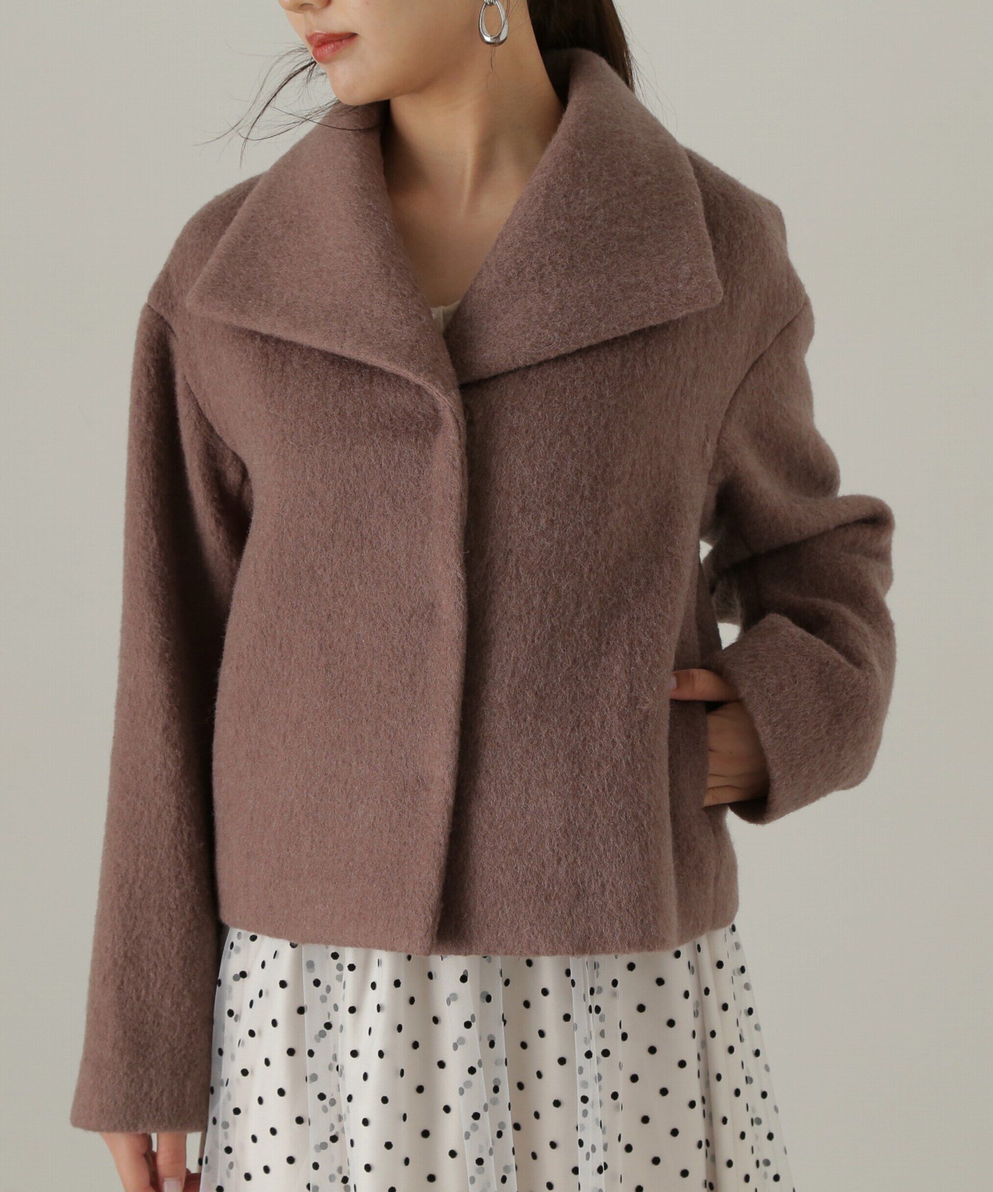 PROPORTION BODY DRESSING「ショートシャギーコート」|ブルゾン・スタジャン|