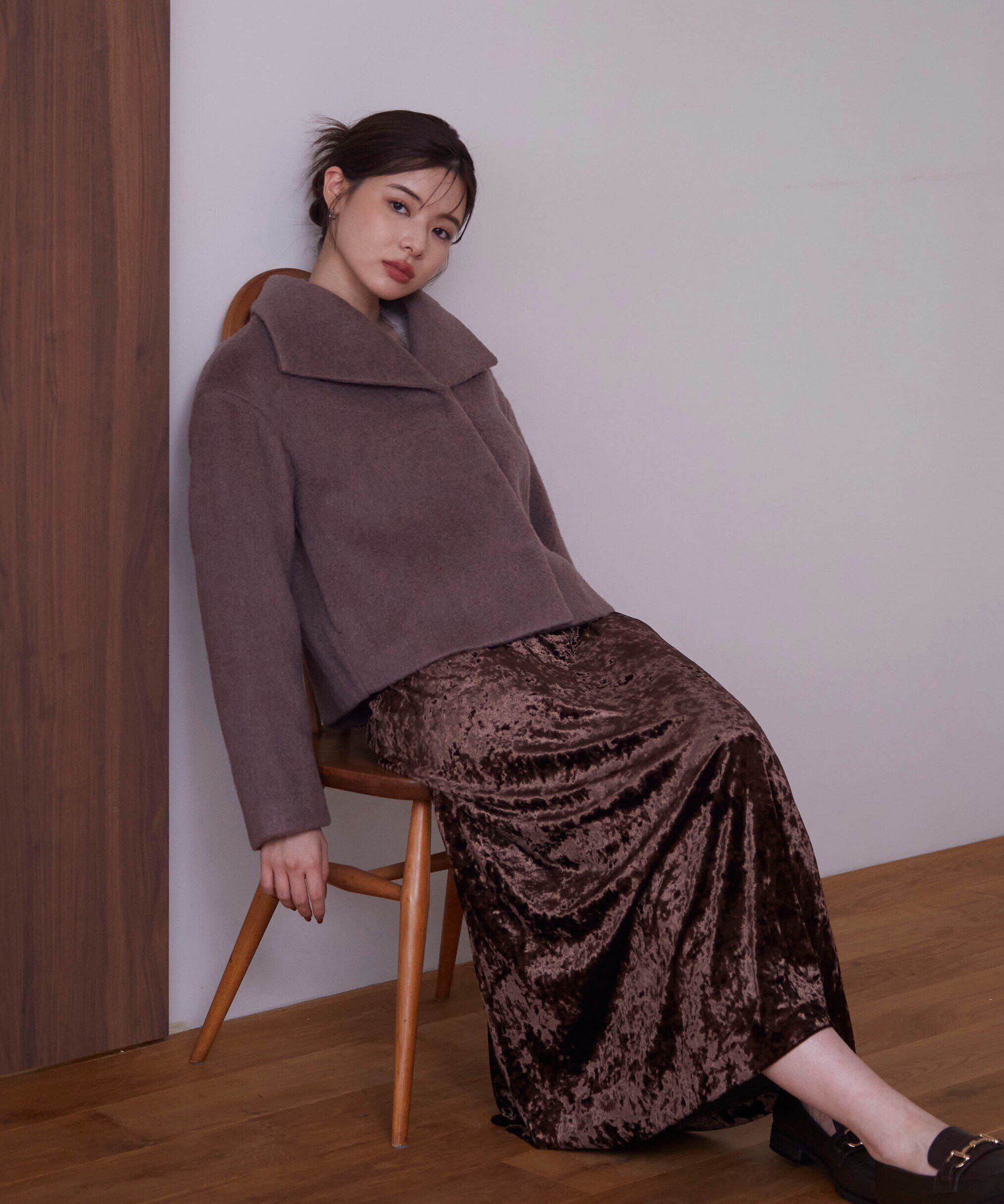 PROPORTION BODY DRESSING「ショートシャギーコート」|ブルゾン・スタジャン|