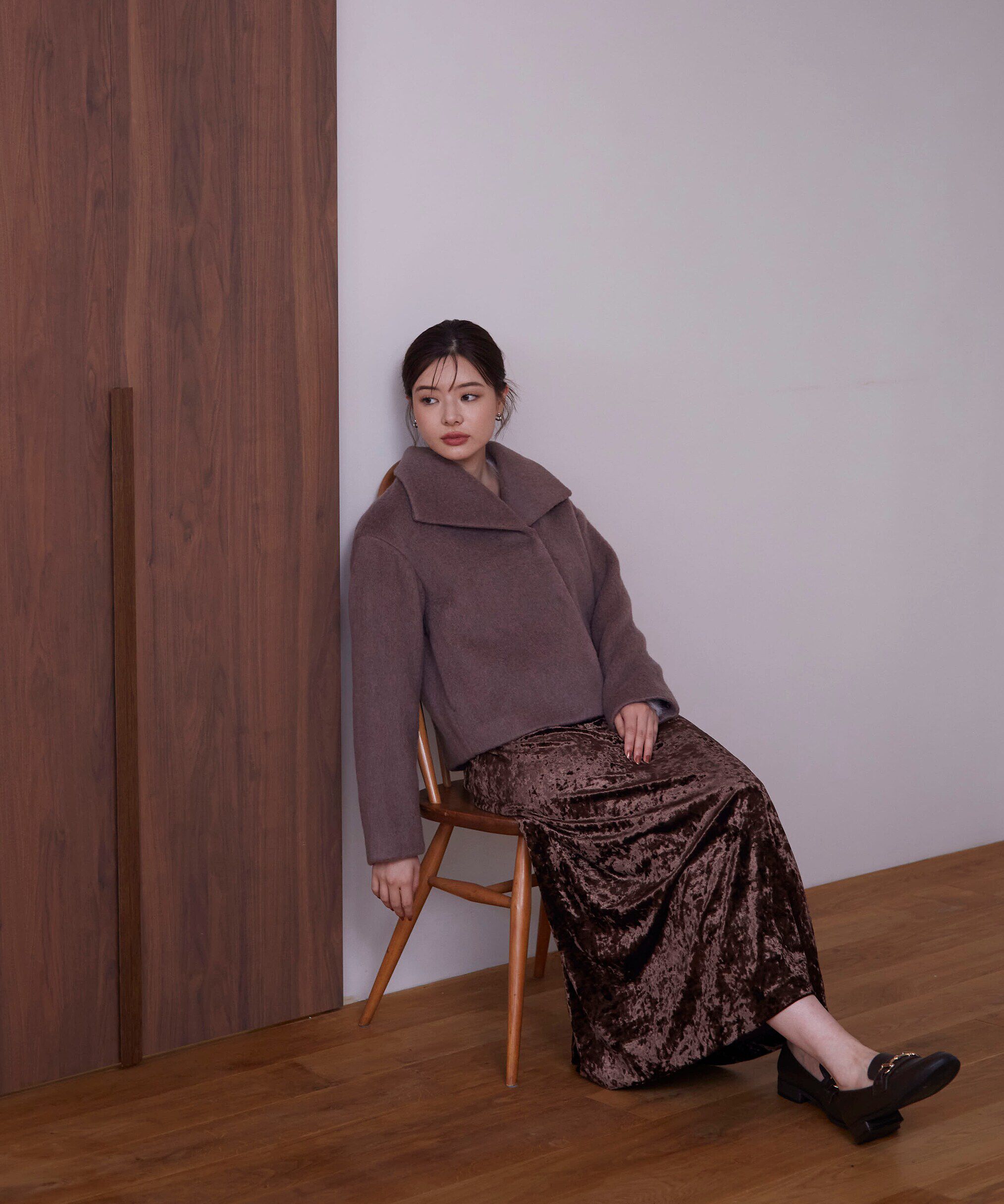 PROPORTION BODY DRESSING「ショートシャギーコート」|ブルゾン・スタジャン|