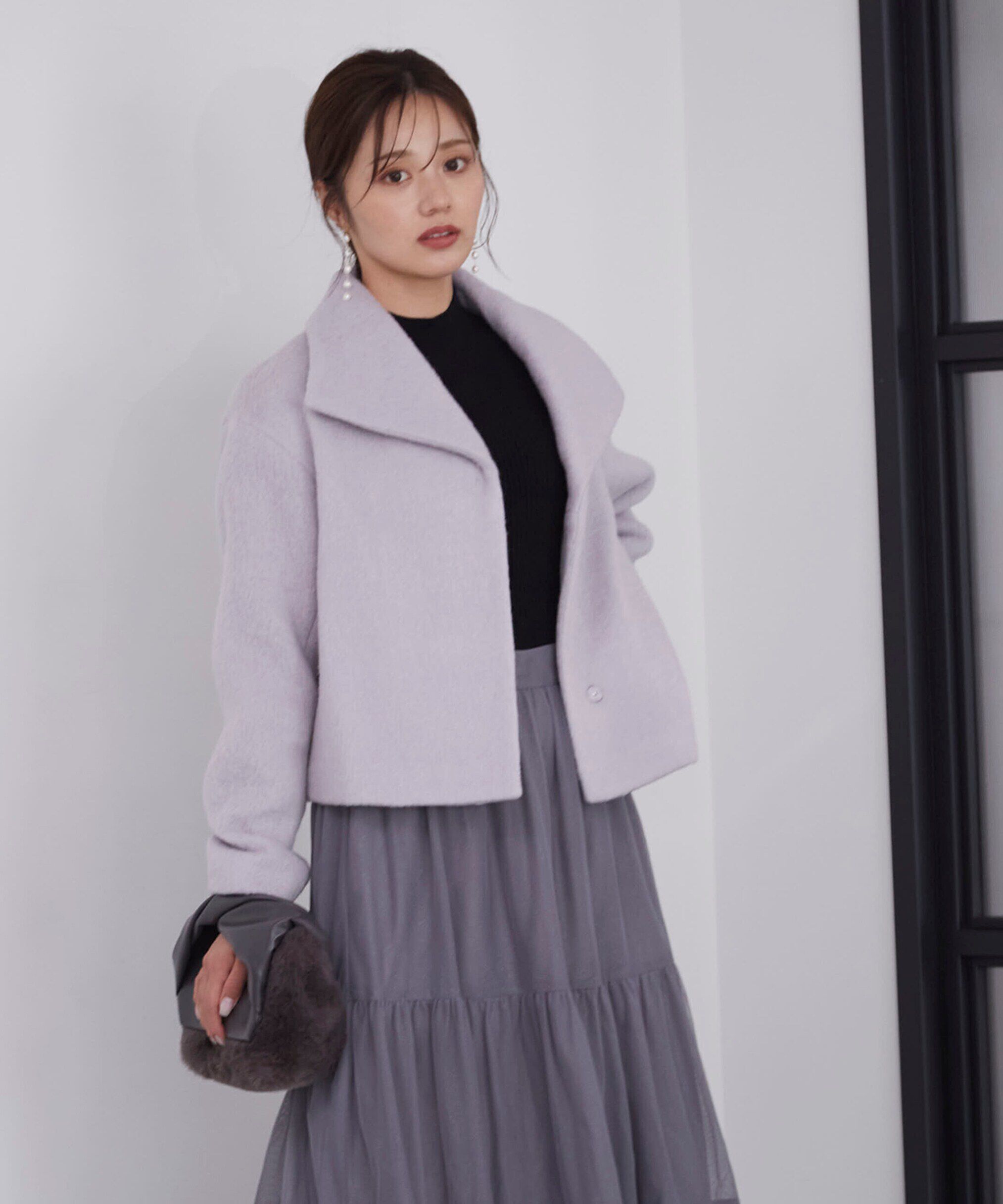 PROPORTION BODY DRESSING「ショートシャギーコート」|ブルゾン・スタジャン|